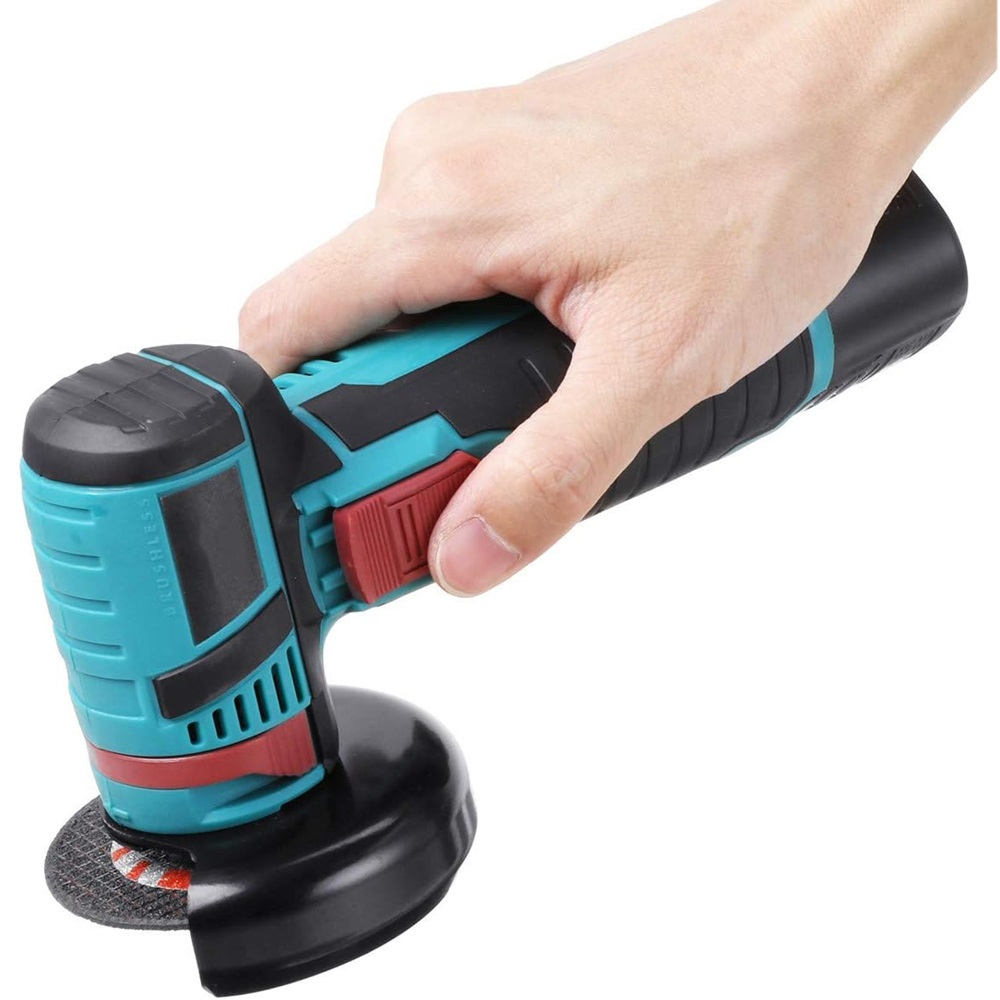rechargeable mini angle grinder with dual 12v batteries for polishing and sanding
