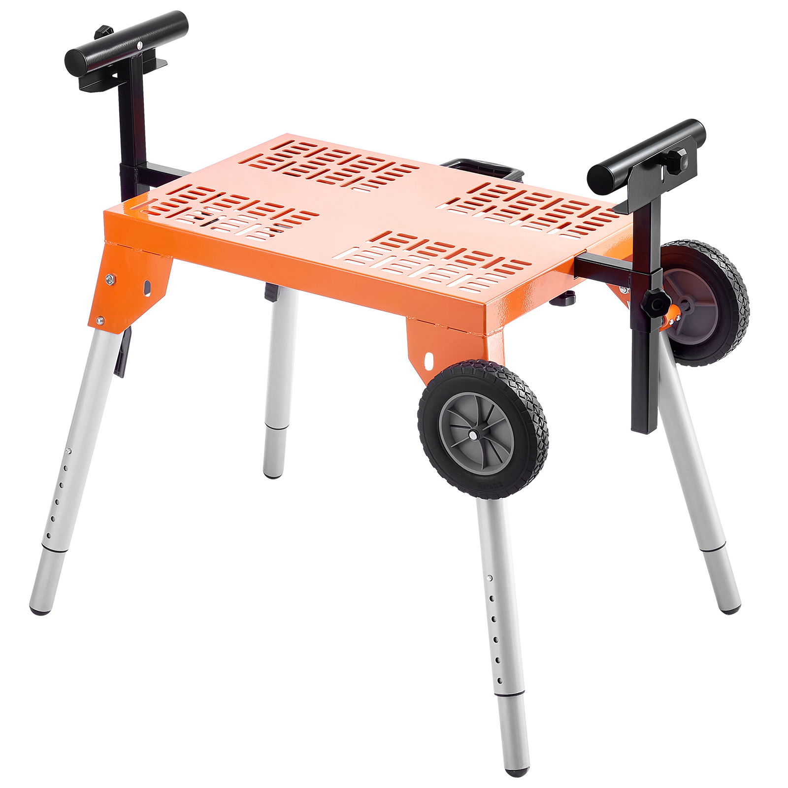 Stand With Tabletop And Wheels 330lbs Load Capacity Adjustable