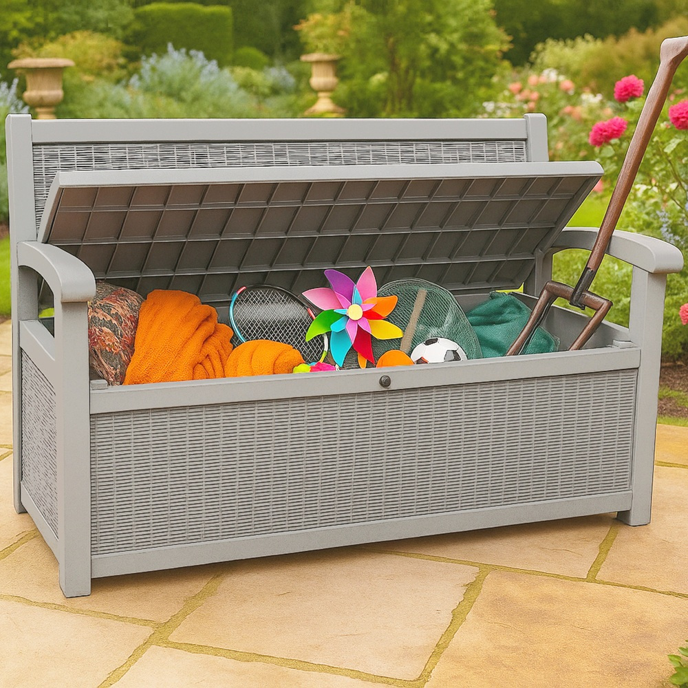 TEMU Garden Storage Bench