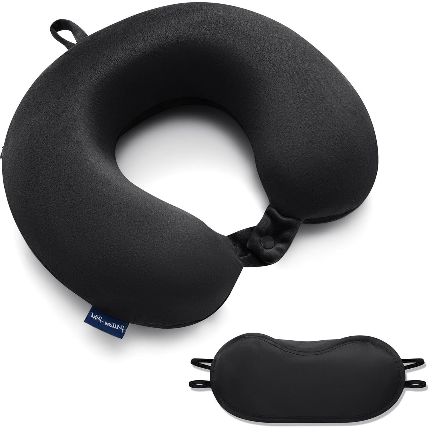 TEMU Gc Cavailia Memory Foam Travel Pillow With Matching Eye Mask | U-shaped Memory Foam Cushion For Head & Neck Support | Ergonomic Neck Support For
