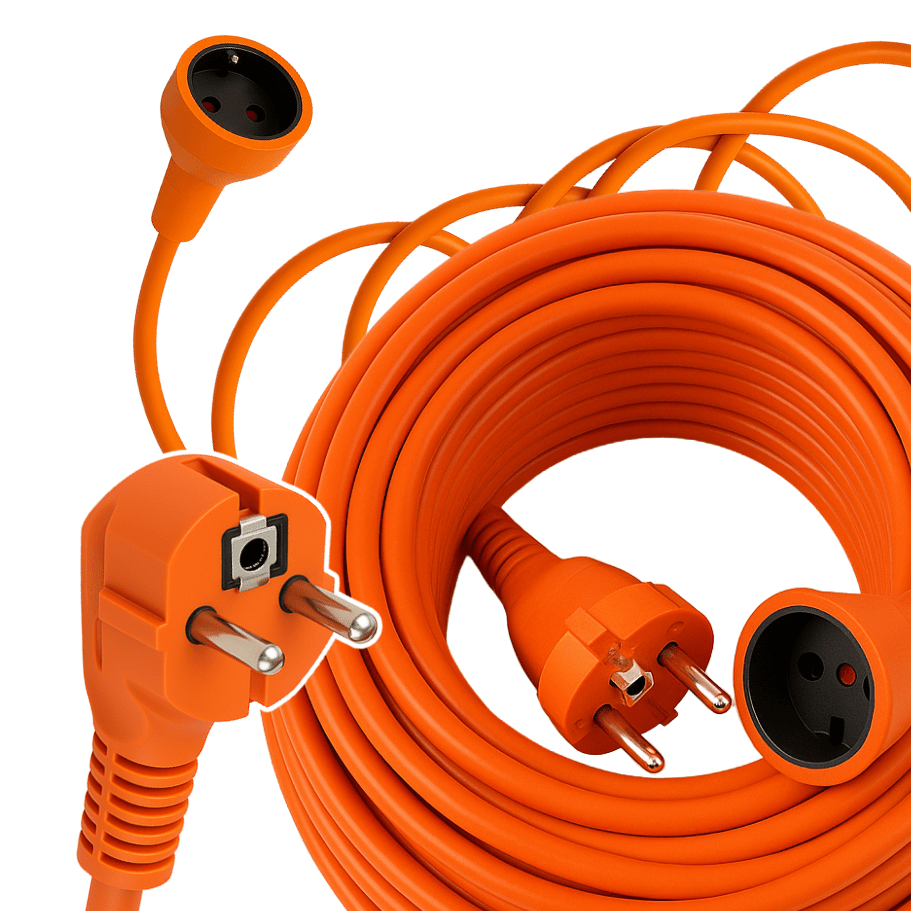 TEMU Garden Extension Cable 30/50m, Protection, Strong Thick Durable, For Outdoor Use, 230v Extension Cord, Protection