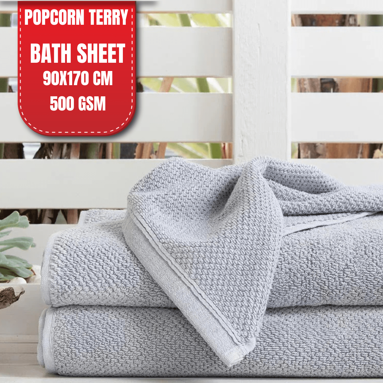 TEMU 2x Premium Jumbo Bath Sheet Absorbent And Quick Dry 100% 90 X 170 Cm