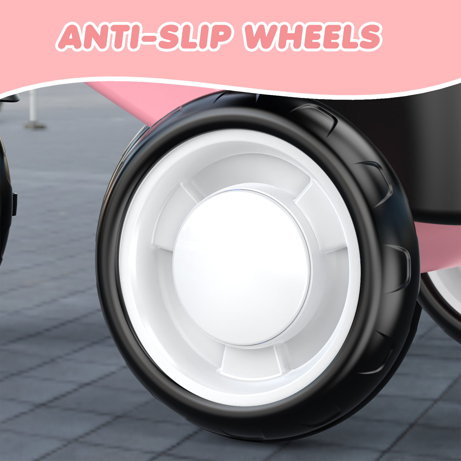 Baby Balance Fiets met Mand, Verstelbaar Zitje en Anti-Slip Wielen, Vroege Leeractiviteit Wandelende Duwactiviteit Dragauto Speelgoed, Baby Walker voor 12-24 Maanden, Baby'S Sliding Bike voor Binnen Buiten voor Jongens Meisjes, (roze, wit, zwart)