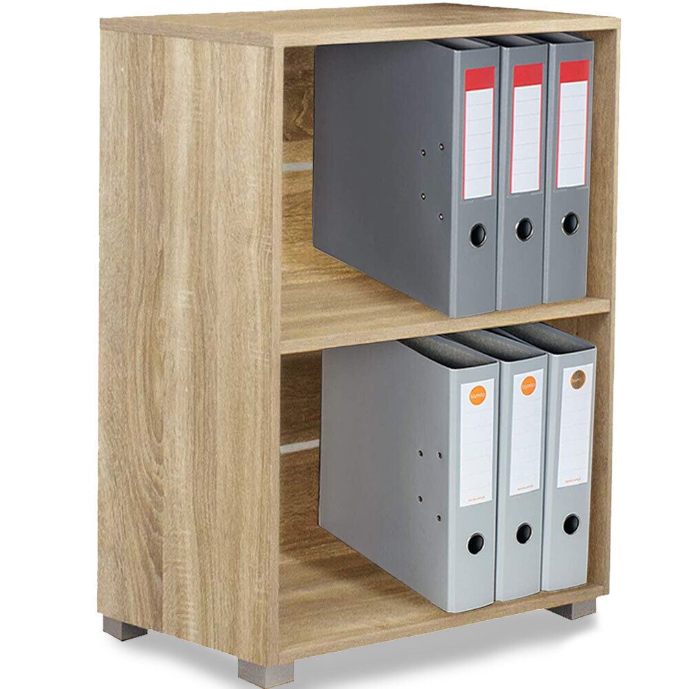 TEMU BAKAJI Scaffale Vela 2 Ripiani Archiviazione documenti e faldoni Ufficio Libri Biblioteca Armadio con Mensole Interno Scaffalatura da terra