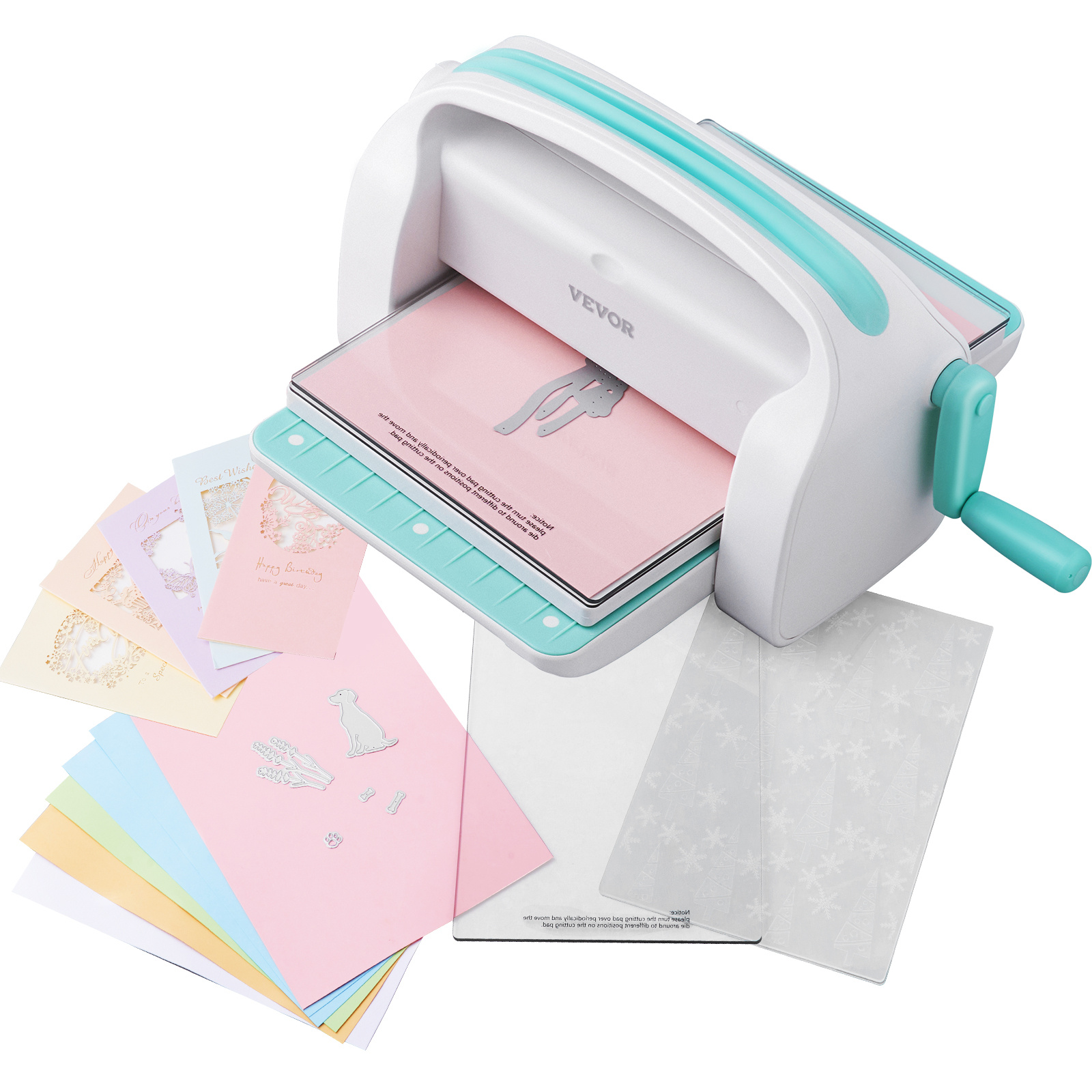 E-shop VEVOR manuelle Stanz- und Prägmaschine mit 9" Öffnung für Kunsthandwerk und Schmuckalbum