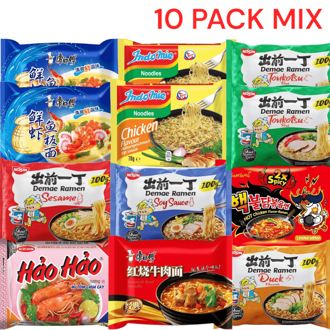 Image of 10/20/30 Packs Asian Instant Ramen Mix, Assortment Of Instant Noodles, Perfect Blend For Ramen Lovers, Discover Asian Cuisine