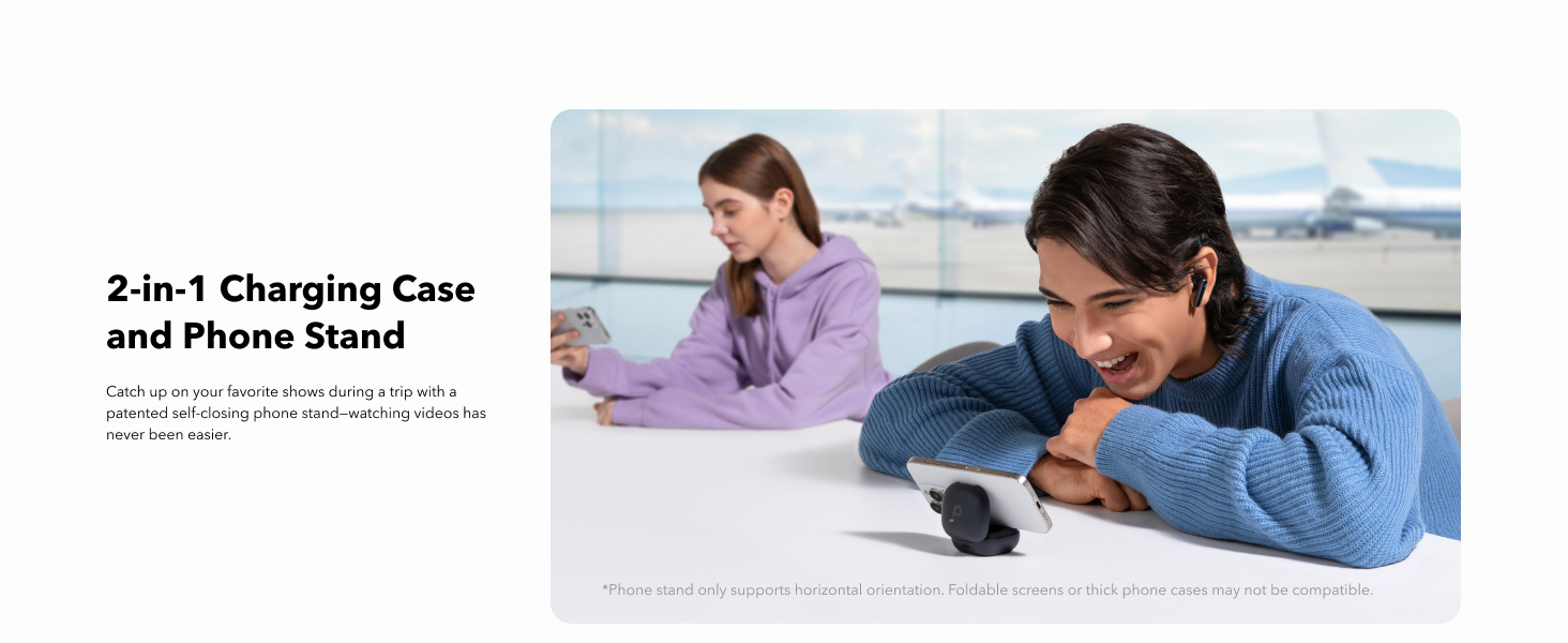 soundcore P40i by Anker Wireless Earbuds with Noise Cancelling, Adaptive Noise Cancelling, BassUp, 60h Playtime, 2-in-1 Case and Smartphone Stand, IPX5, Bluetooth 5.3 (Refurbished)