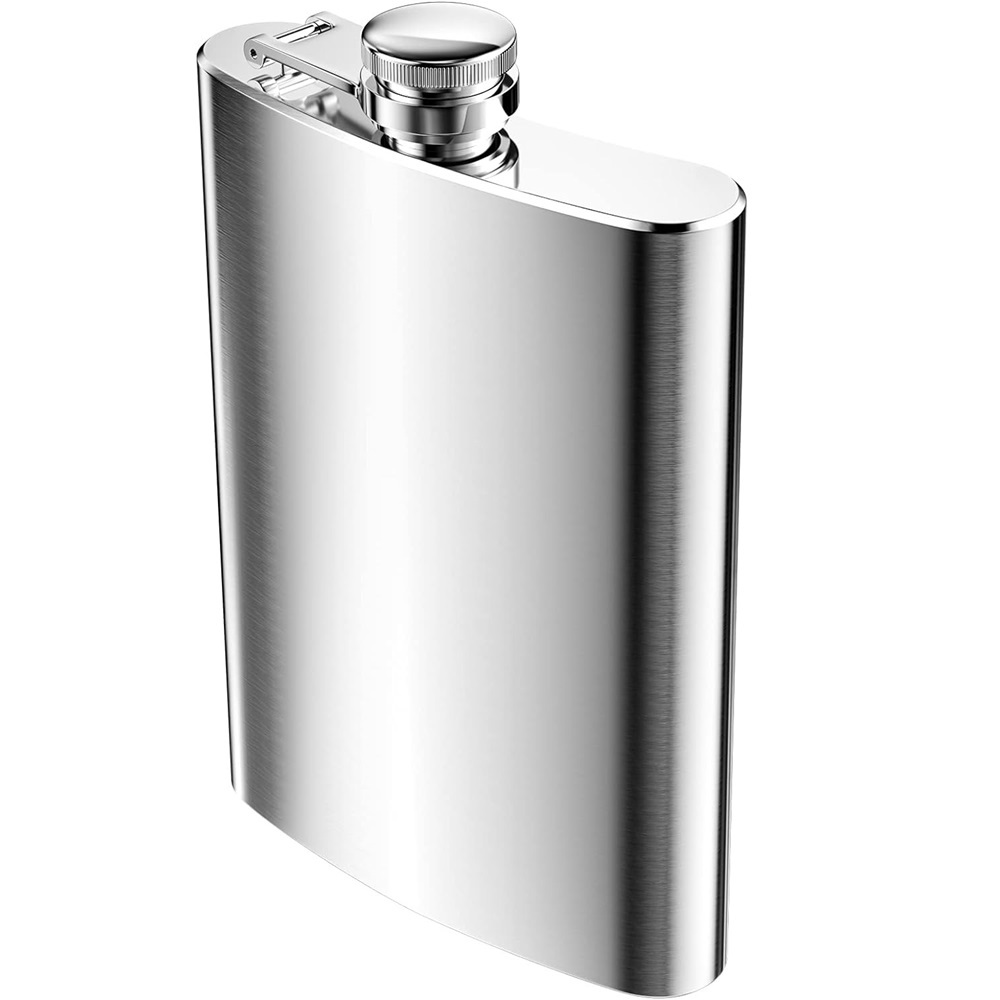 TEMU Fiaschetta Tascabile in Acciaio Inossidabile Portatile Fiaschetta 180ml per Whisky e Liquori