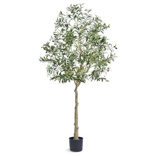 item picture artificial olive tree 1 8 m tall plant secure pe material anti tip tilt protection low maintenance plant lifelike green potted tree for home decor indoor outdoor