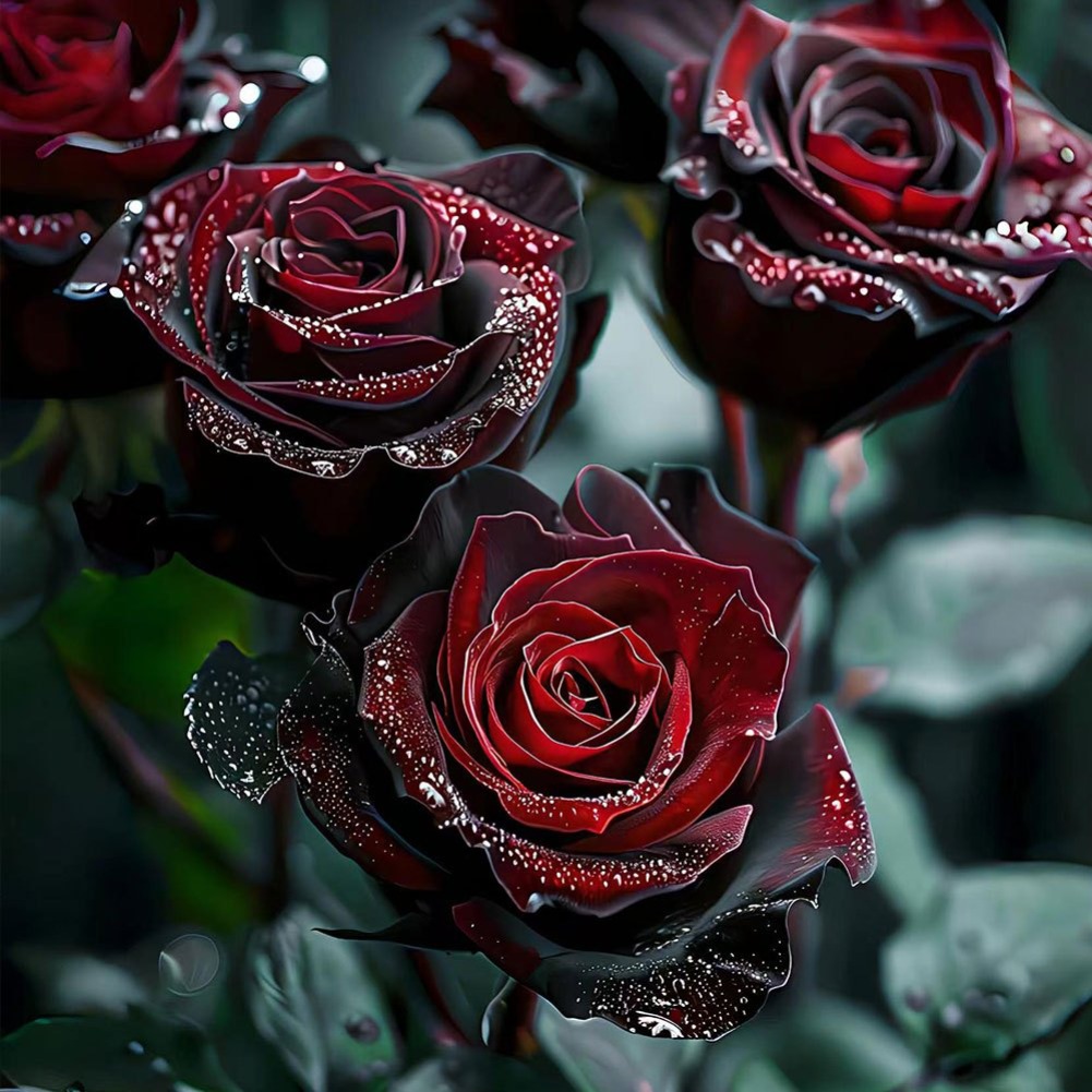 Probierset - seltene Samen für schwarze & rote Rosen