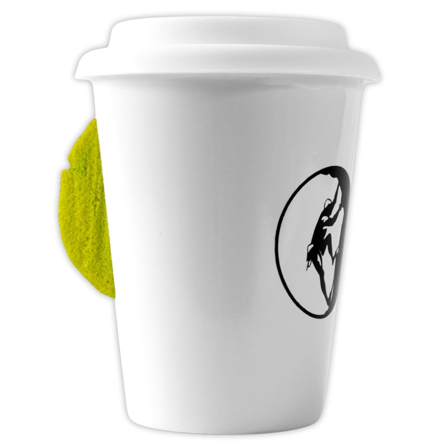TEMU Taza con Presa de Escalada - Climbing Mug para Escaladores, para Microondas, Taza de Cerámica con de Silicona, Taza de Escalada