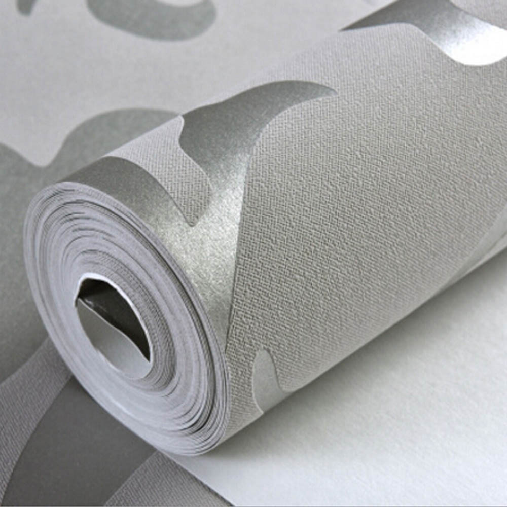 TEMU 0.53x10m 3d Non-woven Flocking Embossed Wallpaper Textured Wall Paper Roll Minimalist Retro Leaf Pattern Wallpapers For Livingroom Bedroom