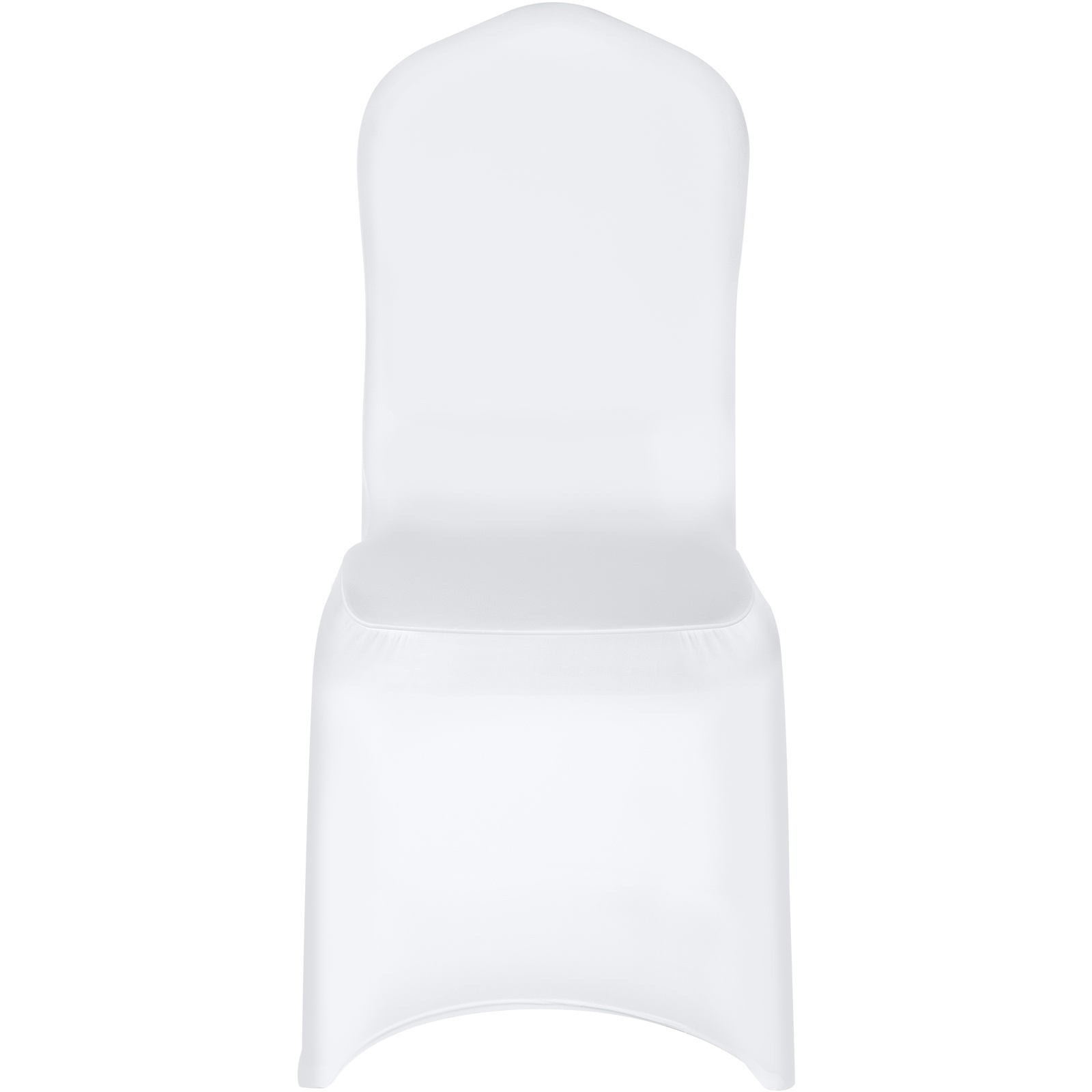 TEMU Vevor 100pcs Stretch Spandex White Folding Chair Covers For Wedding Party Banquet