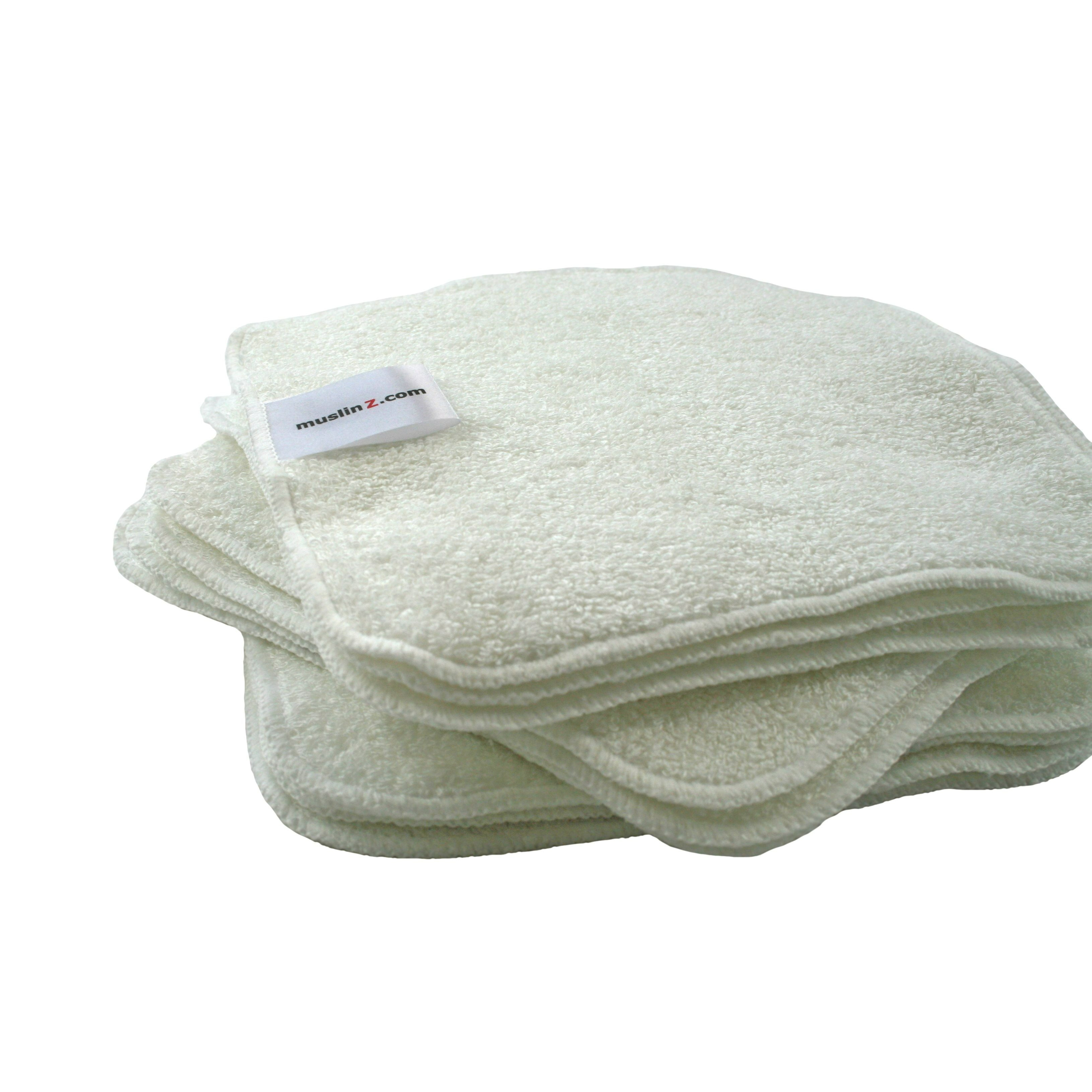 TEMU 12 Pack Baby Wipes 20x20cms Washable Wipes, Washcloths, Soft Bamboo-cotton Mix, Baby Wipes, Makeup Remover Wipes, Bath Flannels, Hand And Face