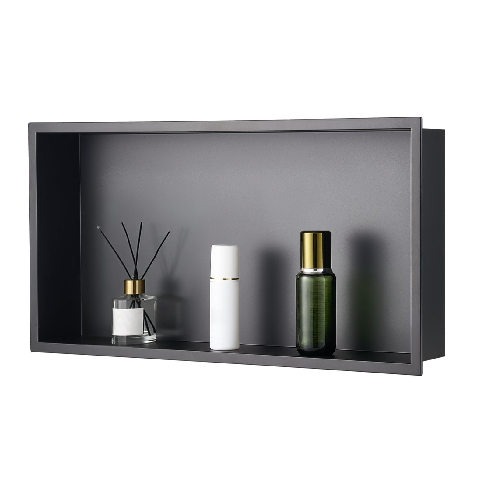Image of Shower Niche 13x25x4 Inch Recessed Wall Shelf Stainless Steel Bathroom