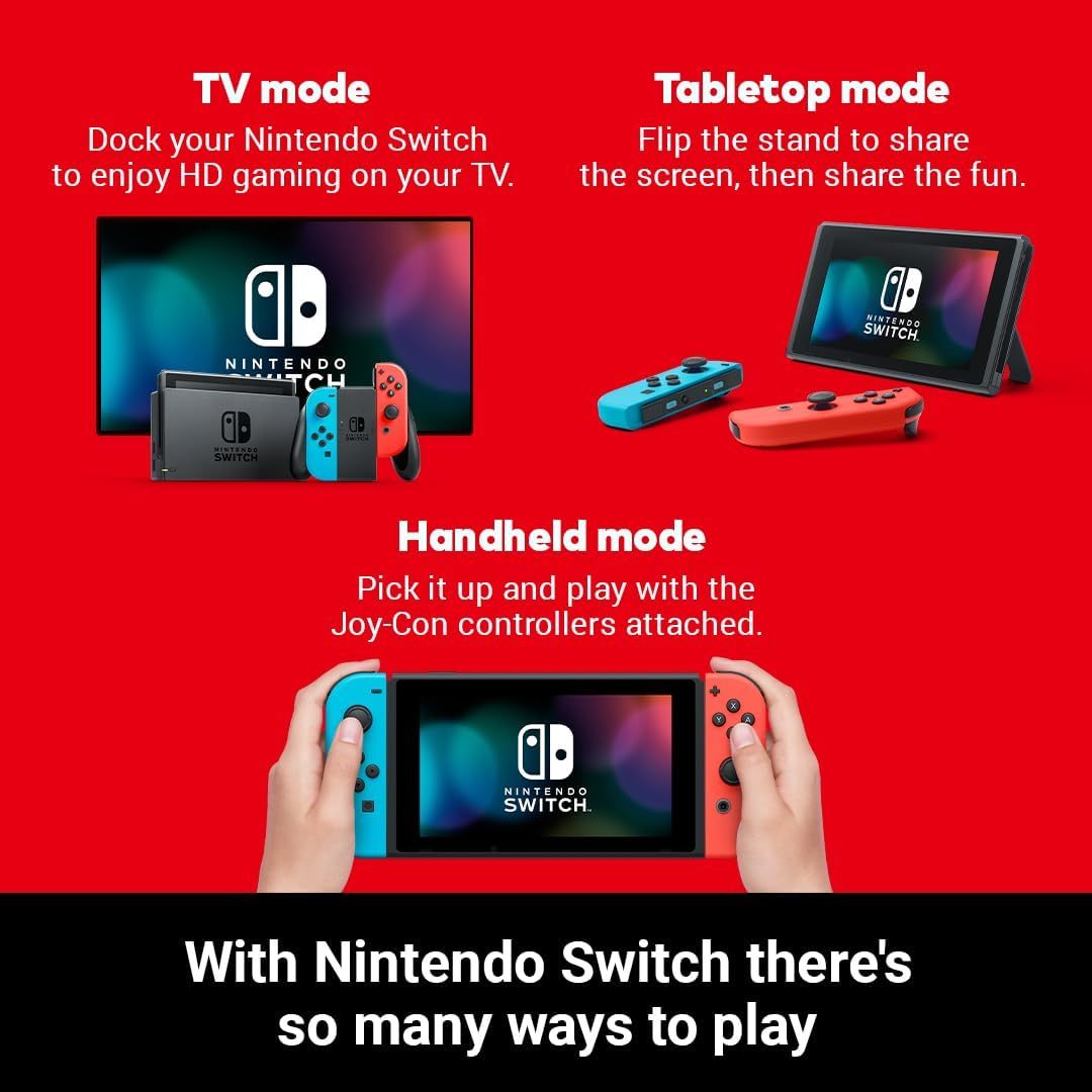 Nintendo Switch - Neon Red/Neon blue