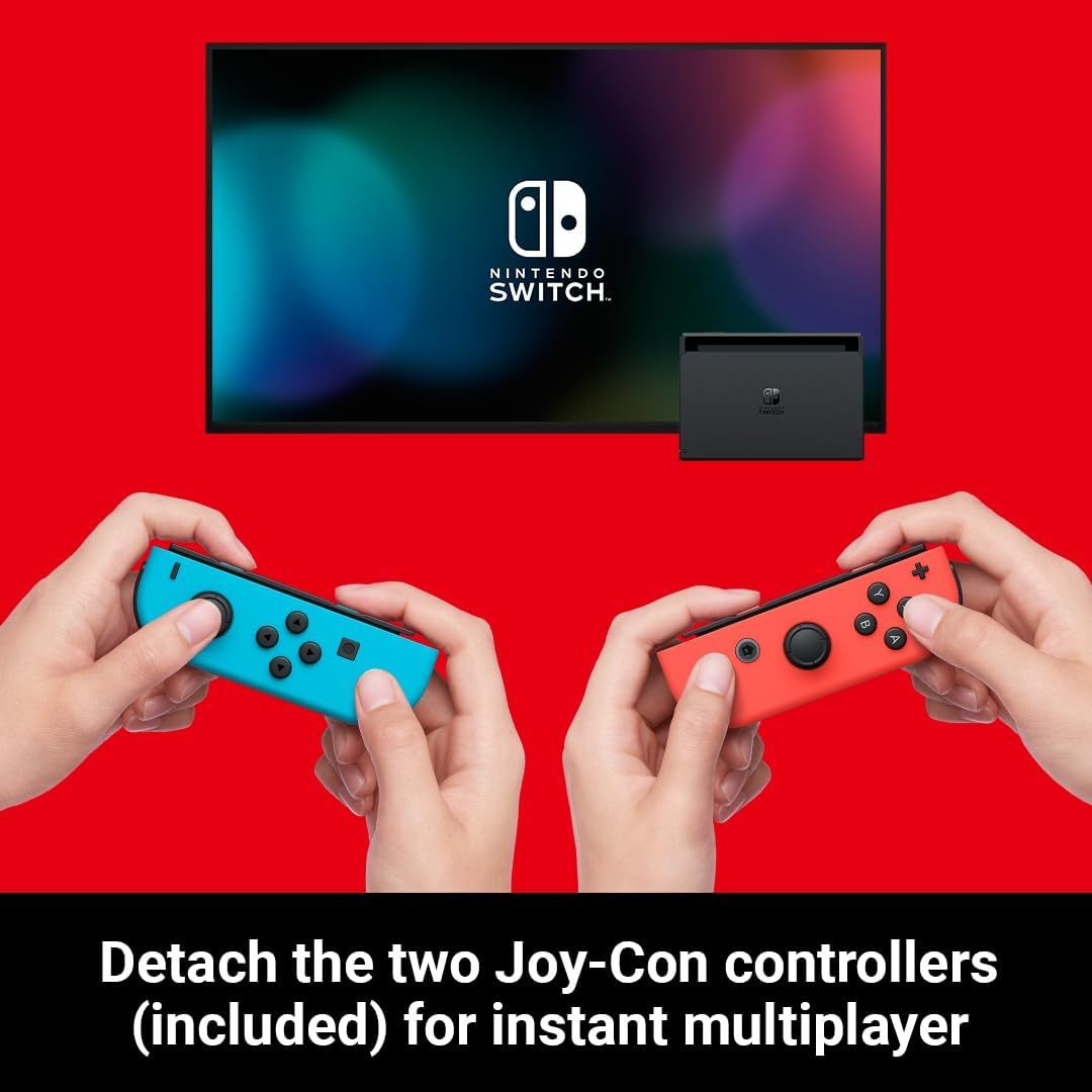 Nintendo Switch - Neon Red/Neon blue