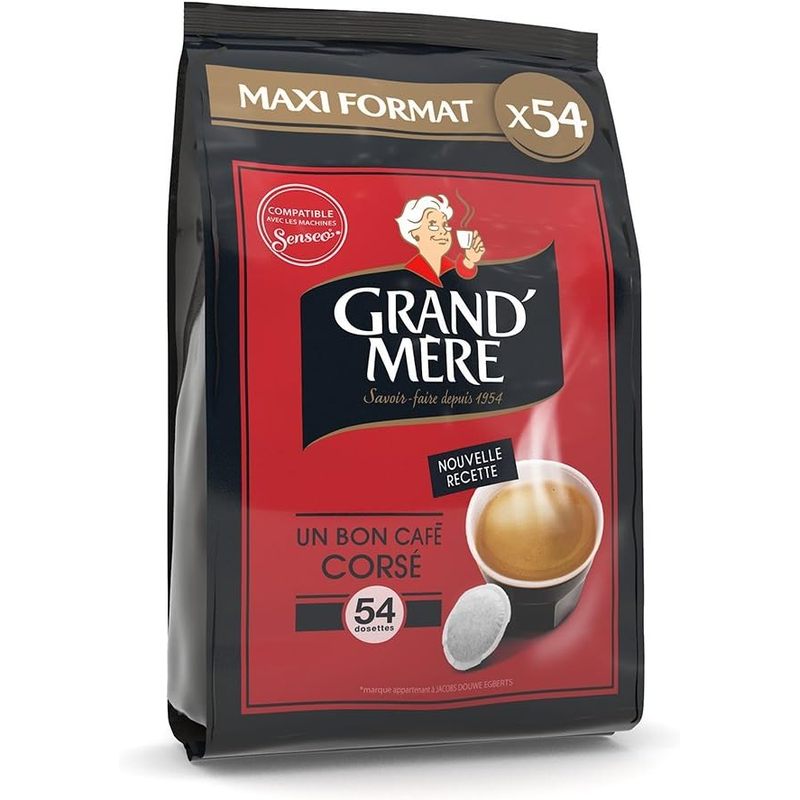 photo de l'article   dosettes café corsé 3x54 soit 162 dosettes   avec les machines   (lot de 3 x54 dosettes)