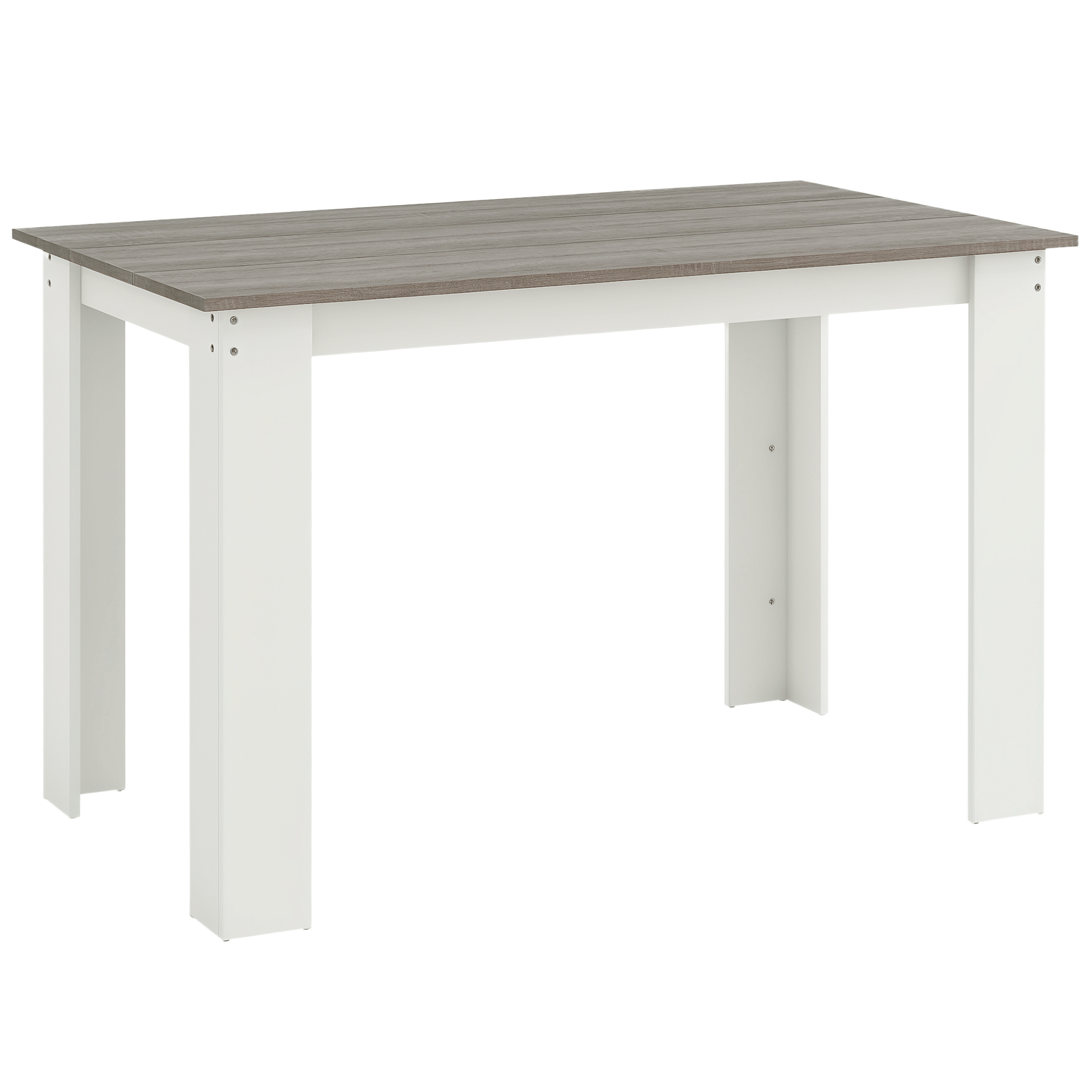 TEMU HOMCOM Mesa de Comedor para 4-6 , Mesa de Cocina Rectangular, Estilo Moderno, para Salón, 120x69x75 cm, y
