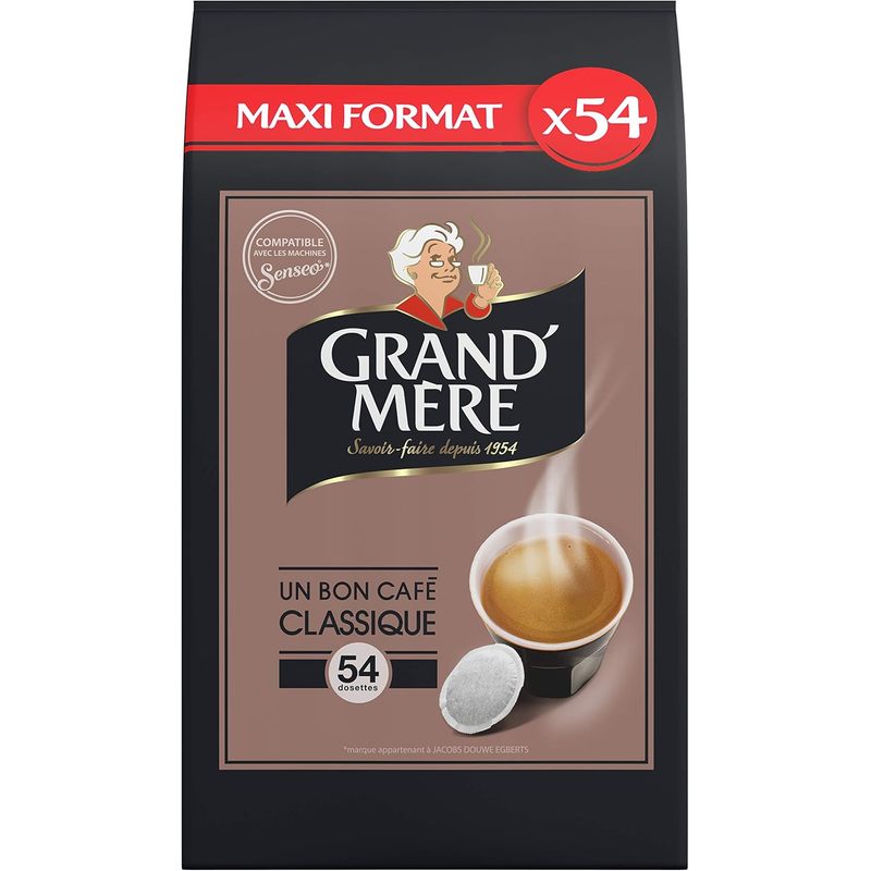 270 dosettes (5x54)   café   -lot de 5 x 54 dosettes - 270 dosettes souples