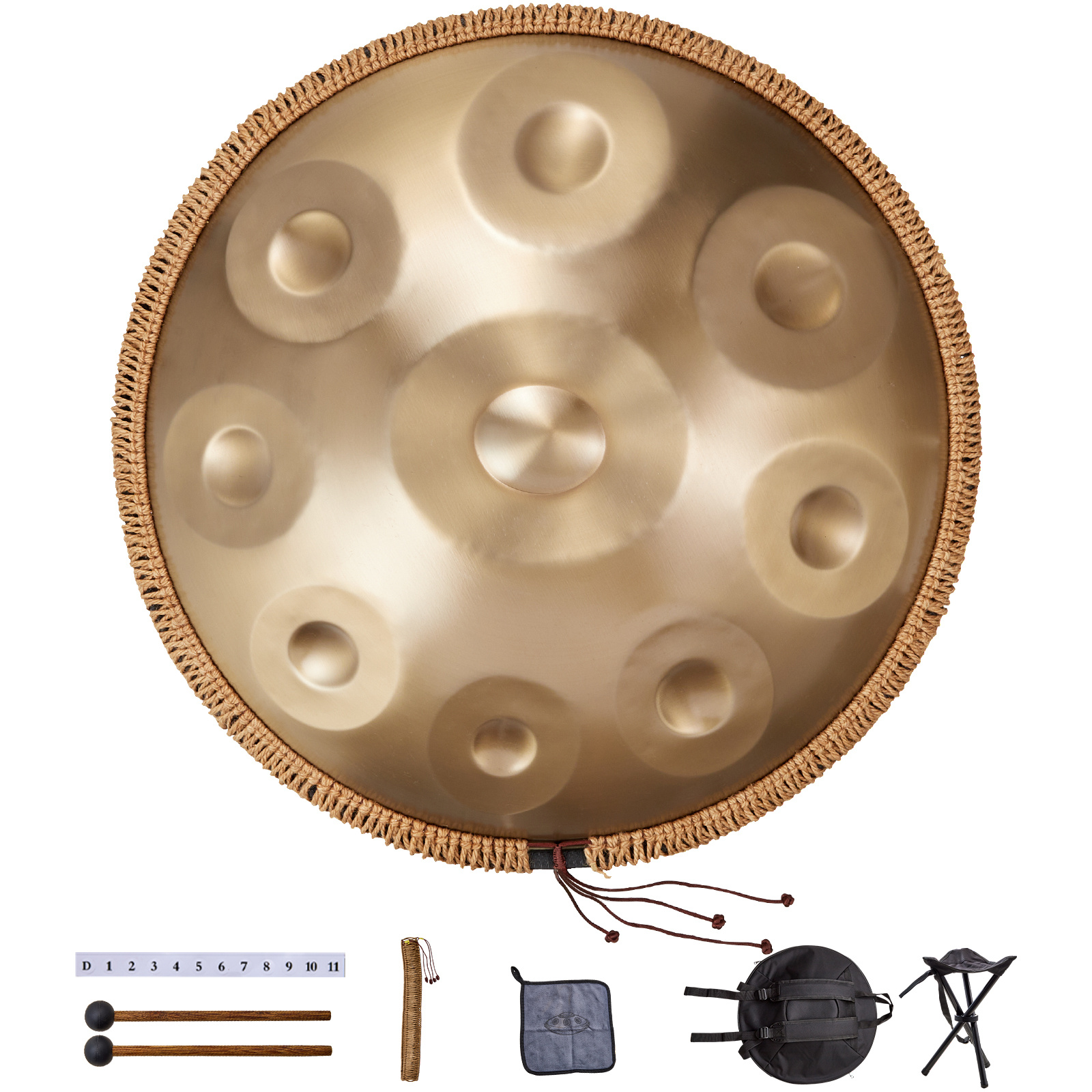 Image of Vevor Handpan Drum 22 In D Drum With For Adult