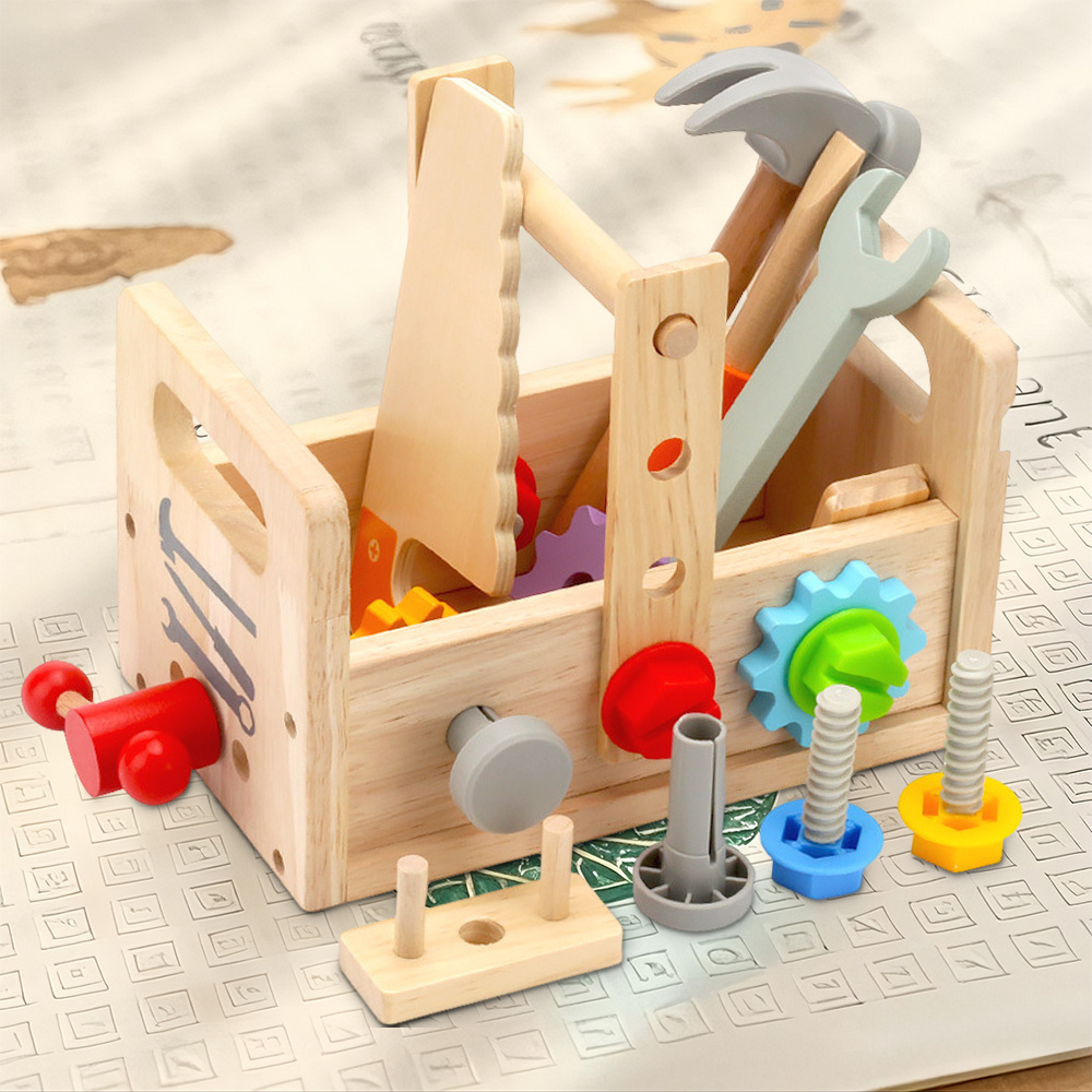 TEMU Wooden Tool Set, Educational Toys Construction Educational Pretend Play Construction Toys