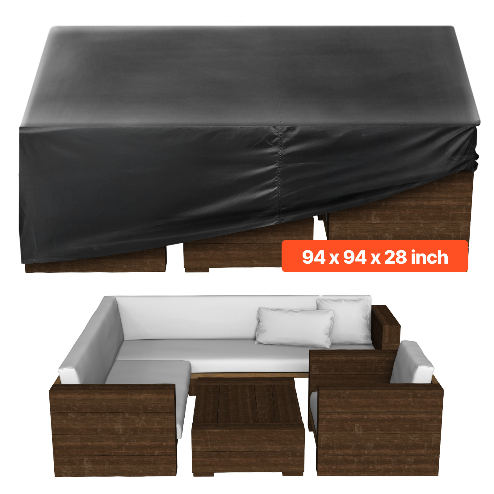 Patio Outdoor Furniture Cover 420d Table Chairs Sofa 94x94 Inch
