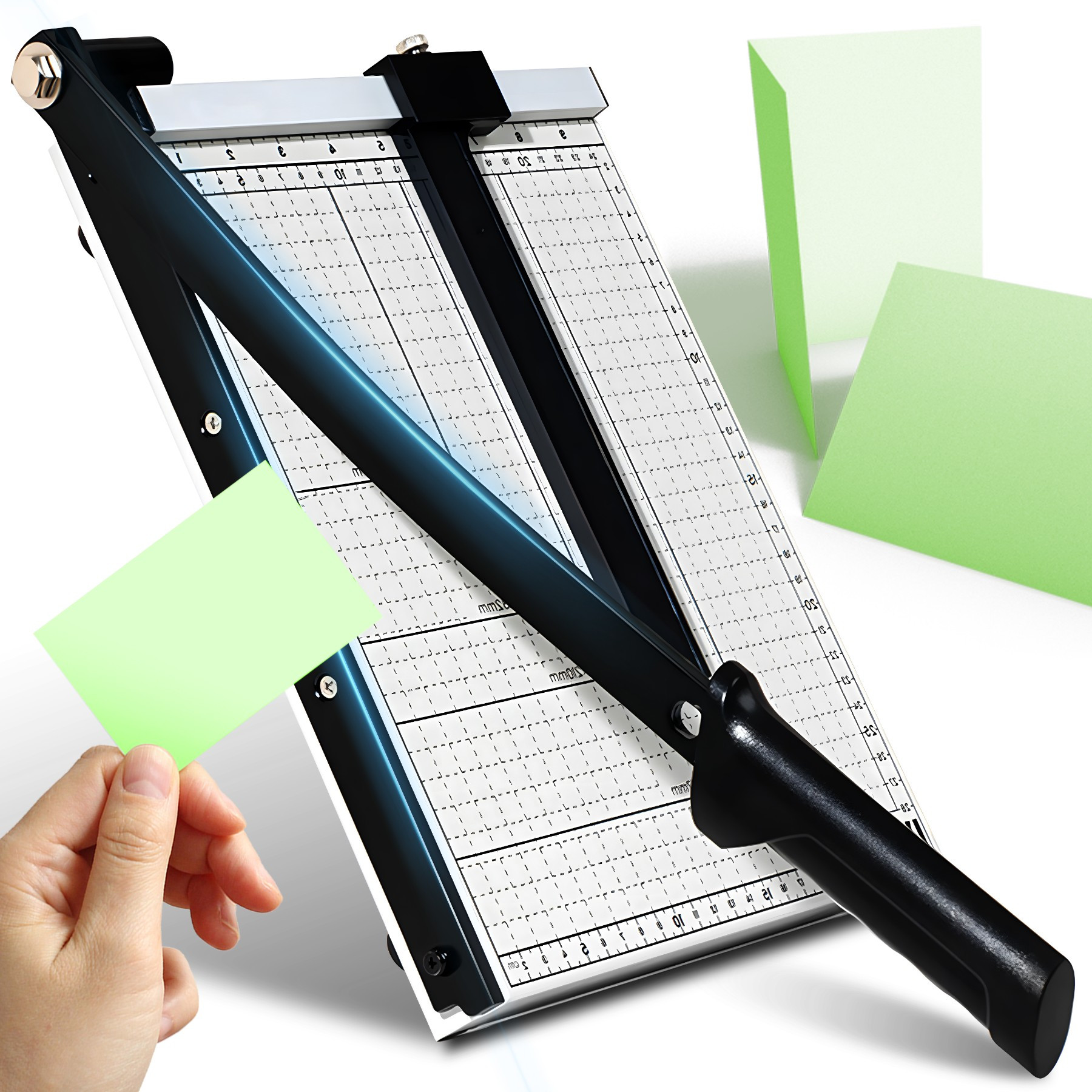 E-shop Gilitona Papier- RETOO Handywerkzeuge, A4 A5, Manueller Metall-Trimmer mit Edelstahl, Klingellänge 36cm, Präzise Blatt-Schneidemaschine,