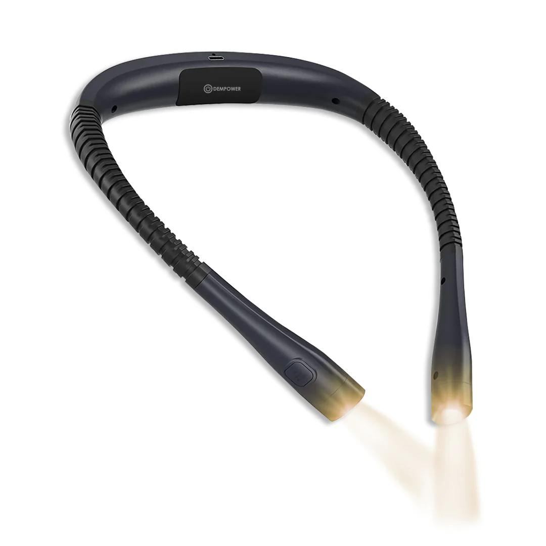 adjustable neck book reading light for hands free use