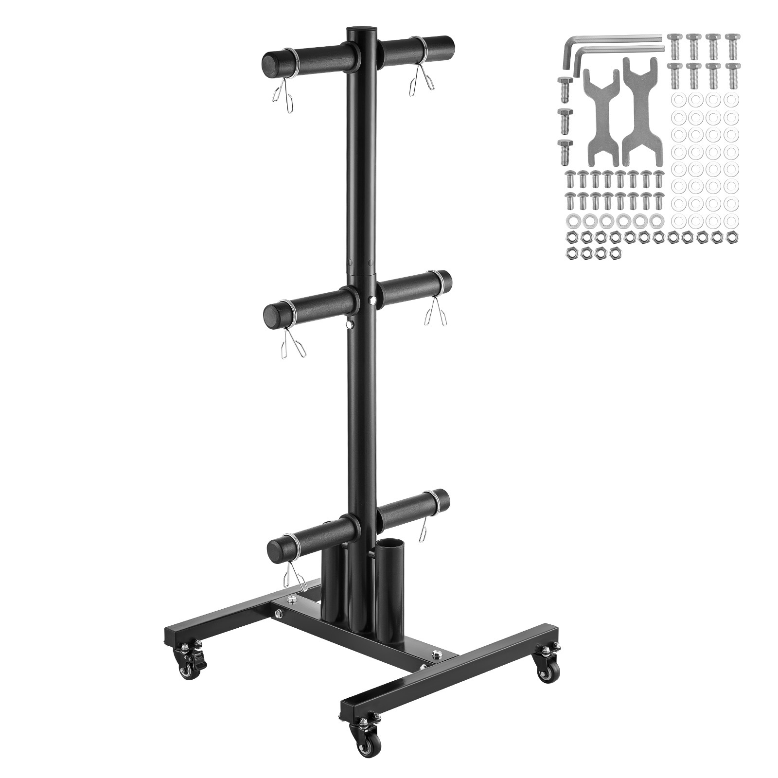 TEMU Supporto per Piastre da Palestra con Ruote per Palestra Domestica, Capacit� 1000 lbs