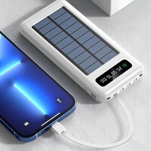 power bank solare da 20000mah con modalità di ricarica per campeggio escursioni ricarica rapida o inviato casuale