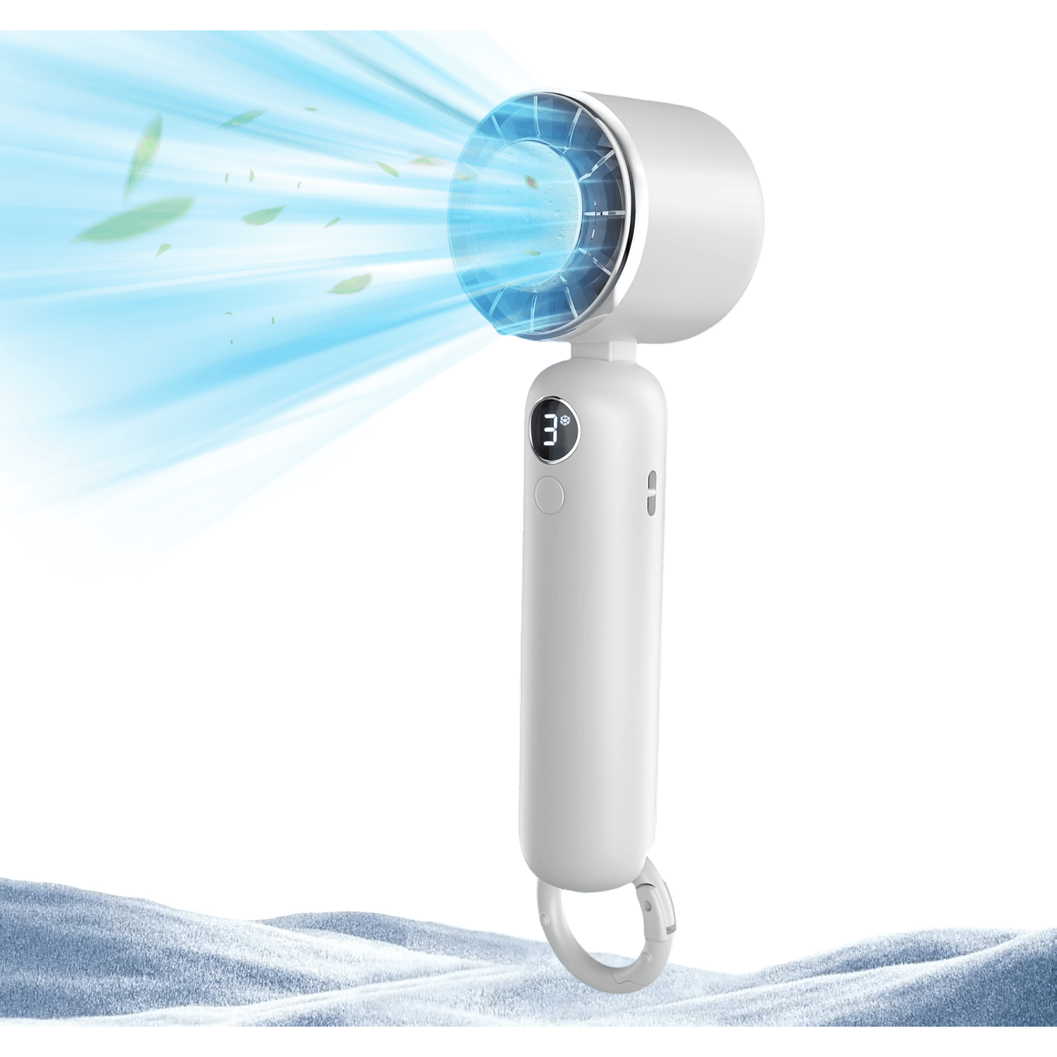 Generic Mini Ventilateur Portable , Recharge USB, Avec éclairage à Piles 3 Vitesses à Prix Pas Cher | Maroc