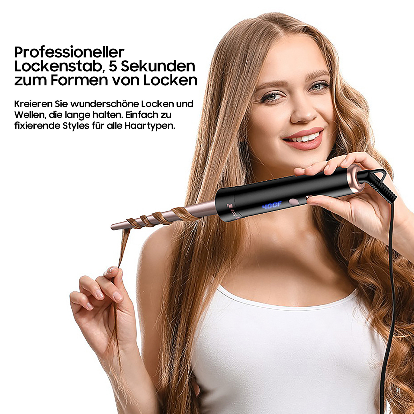 Professionele 5-in-1 Curl & Wave-set voor thuisgebruik