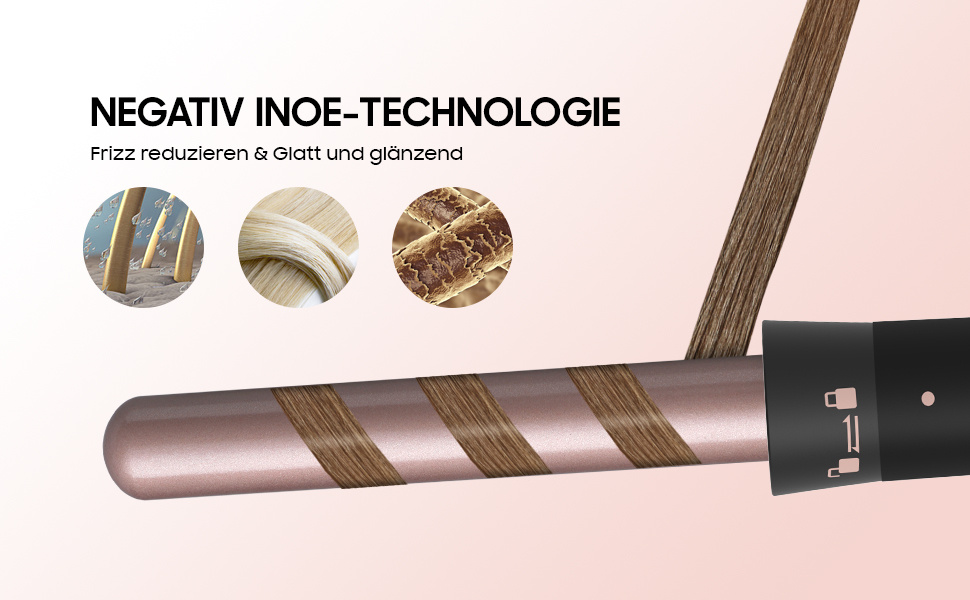 Professional 5-in-1 Curl & Wave Set for Home Use: Includes 3 Ceramic Barrels for Big Curls, Adjustable Temperature (180-210°C) & Convenient Wall Mount