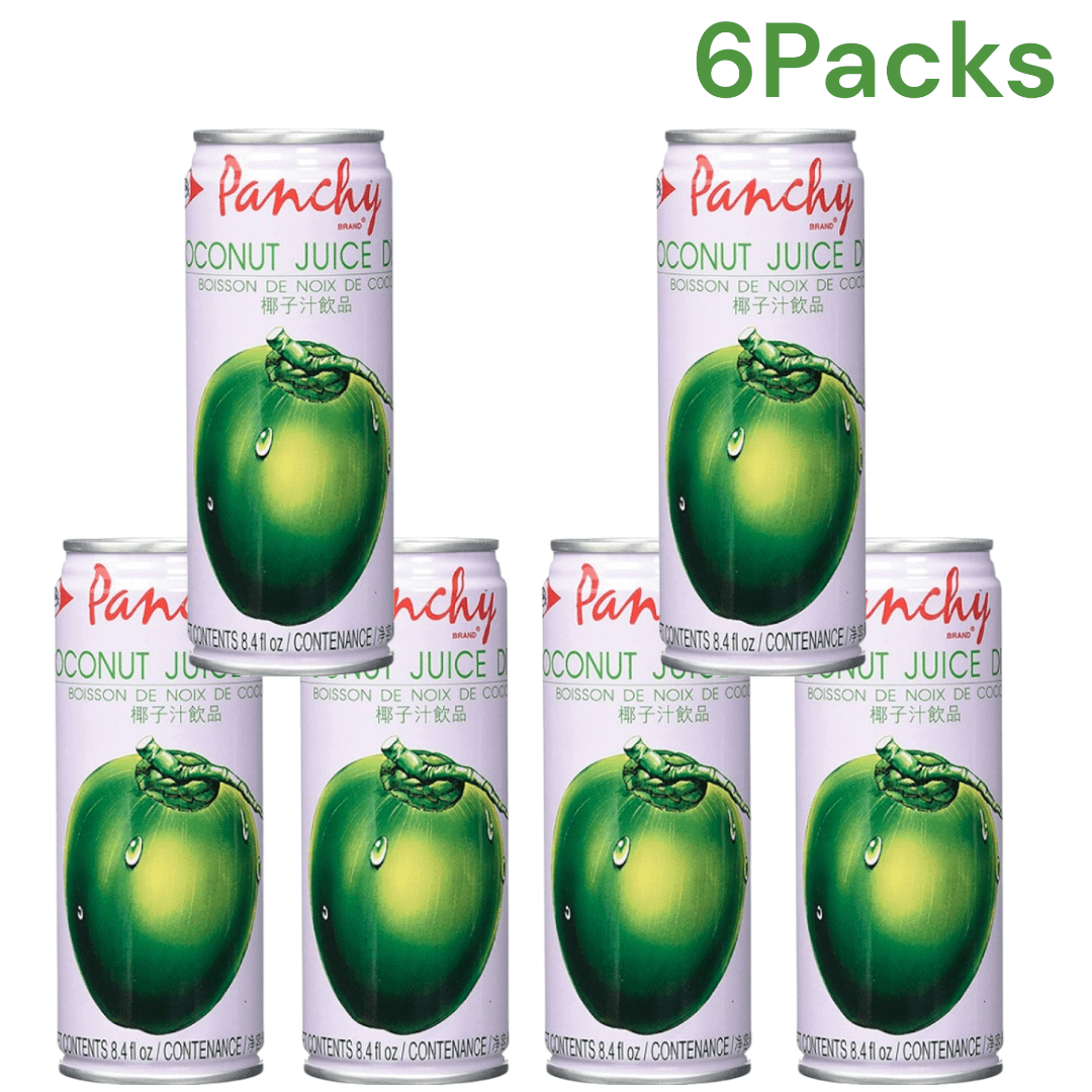 6 Packs Panchy Coconut Juice 6x250ml, Coconut With Pulp, Perfect For Trying Out