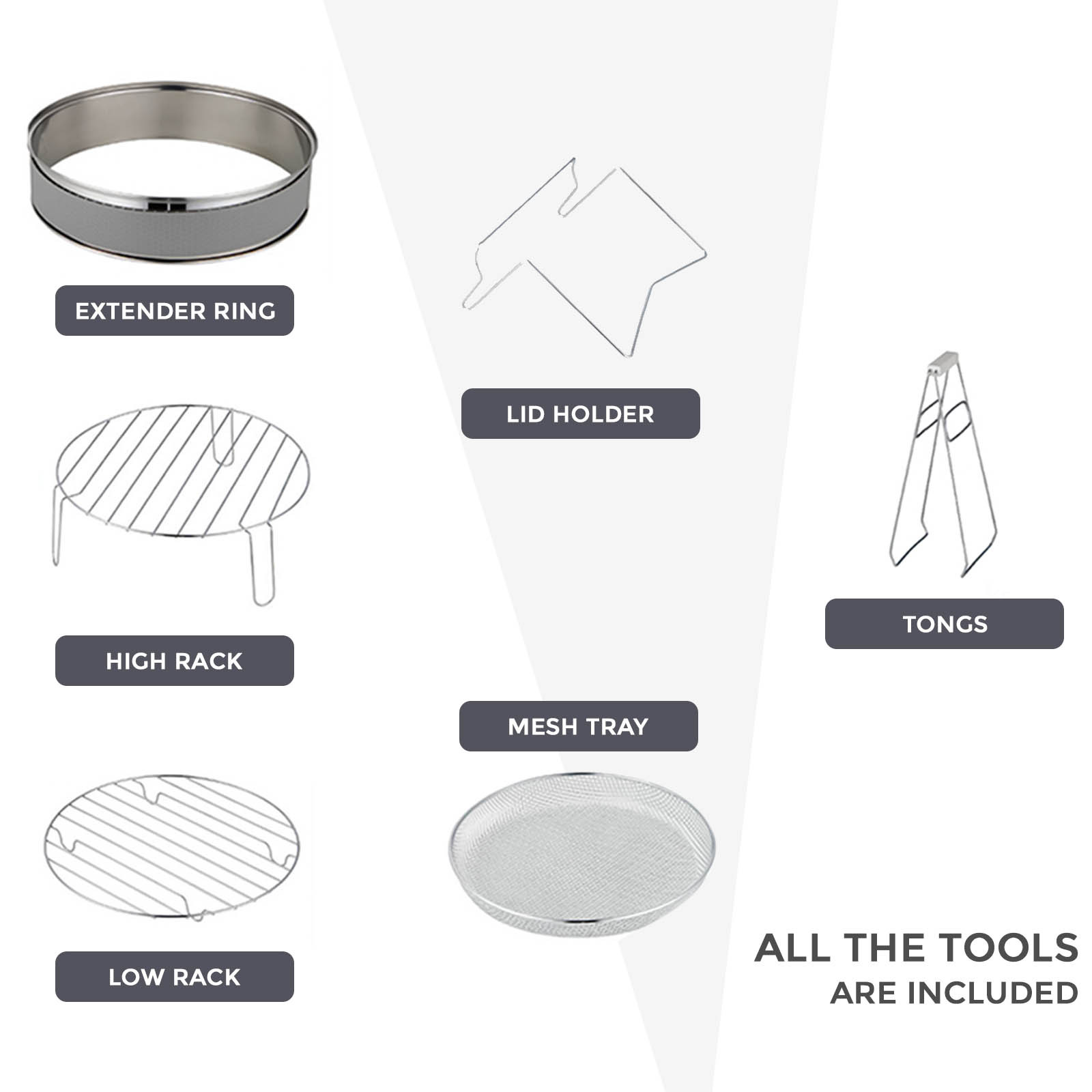 17L/1400W Air Fryer, Halogen Oven Fryer Oil-free Meals With Our Manual Air Fryer, Includes Accessories Pack, 60 Minute Timer & Extender Ring, For Baking, Roasting, Grilling Variety Of Dishes