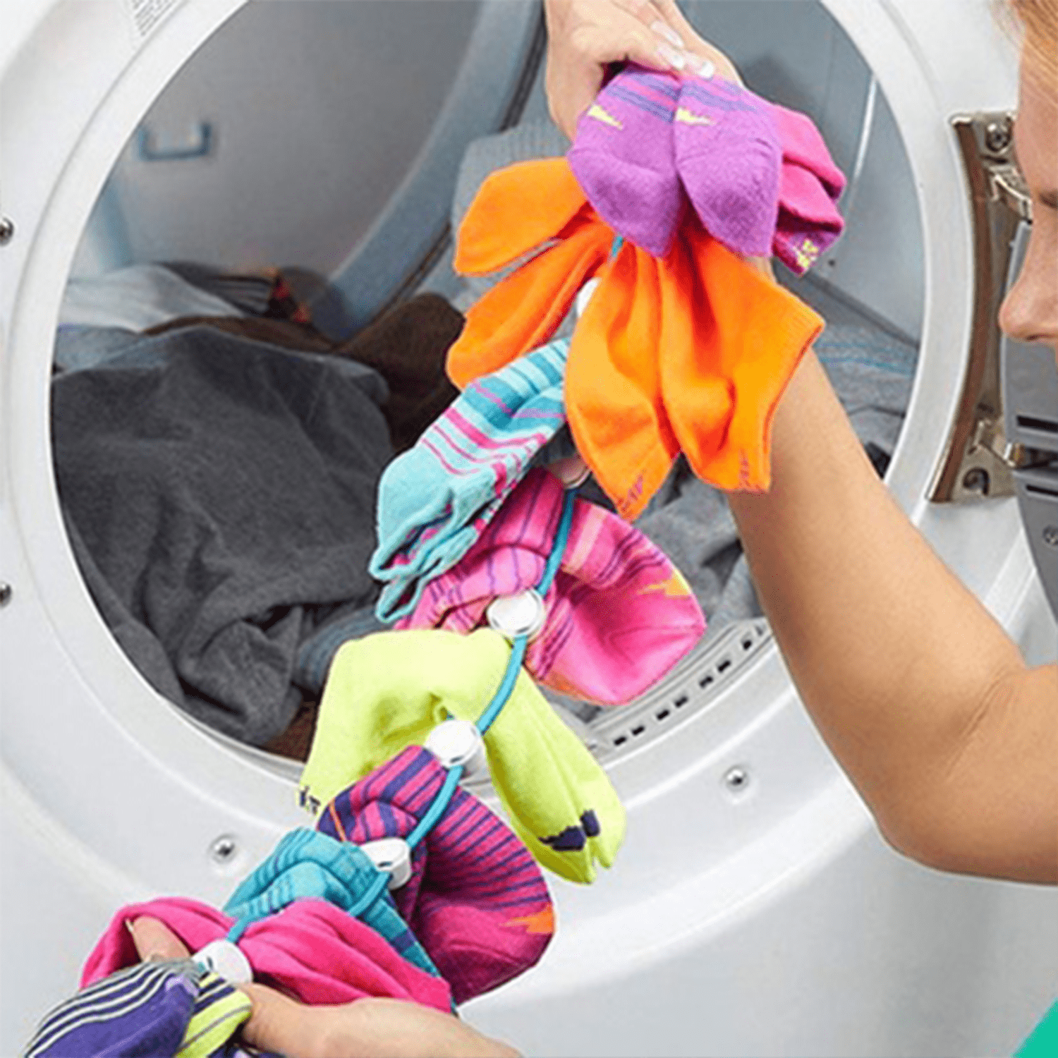 TEMU Organizzatore di calzini, i calzini organizzati, 10 di calzini, sicuro e asciugatrice, realizzato in plastica e nylon -