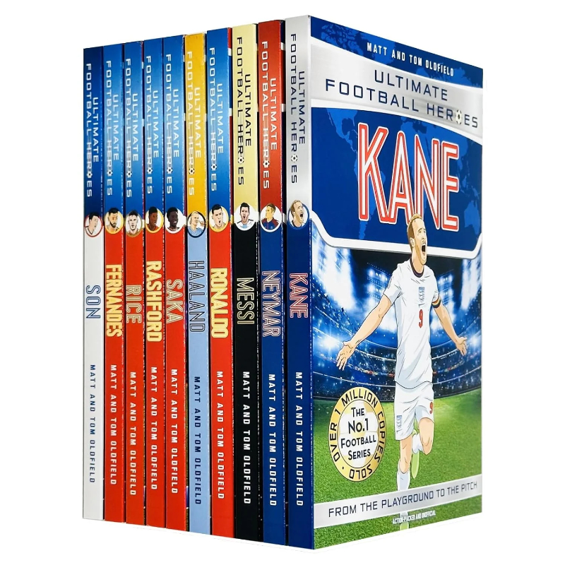 TEMU Ultimate Football Heroes Series 1 Collection 10 Books Set By Matt Oldfield Tom Oldfield