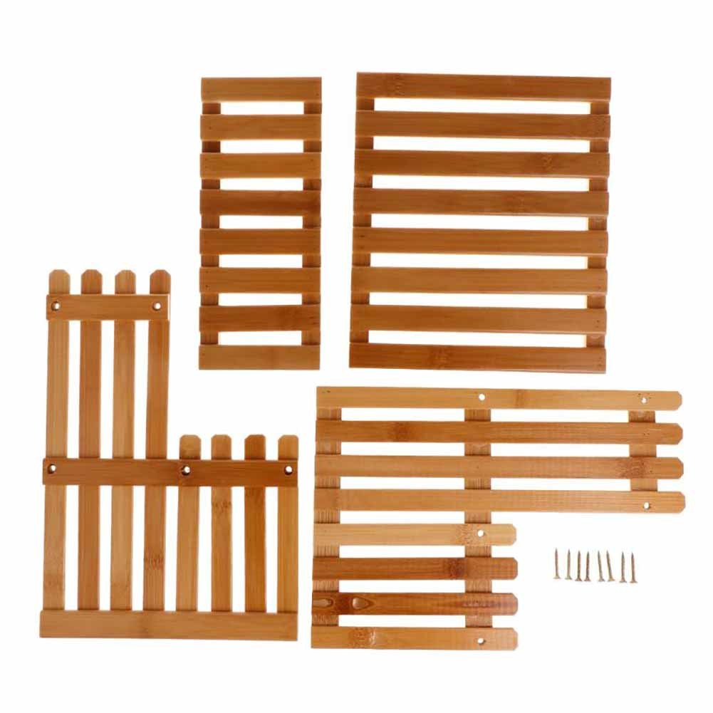2-Layer Mini Wooden Plant Rack for Display