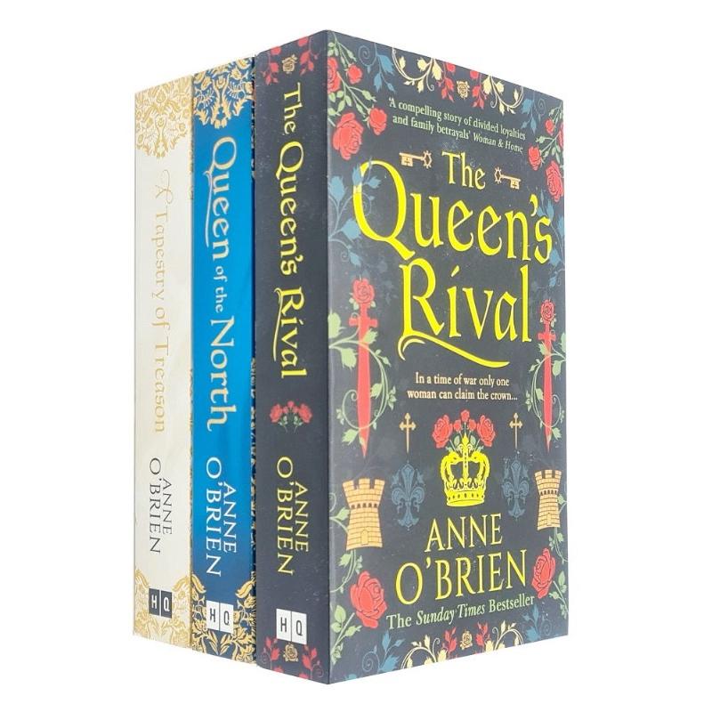 TEMU Anne O'brien 3 Books Set ( The Queen's Rival, A Tapestry Of Treason, Queen Of The North)