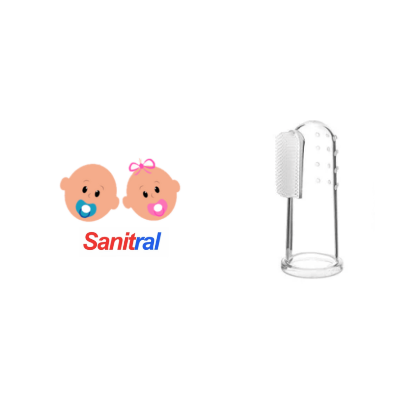 Sanitral Baby's First Toothbrush Kit, Safety-Tested 3-Pack