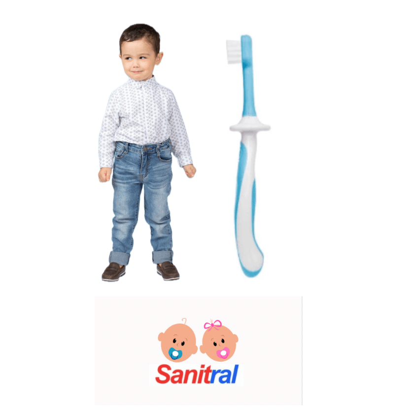 Sanitral Baby's First Toothbrush Kit, Safety-Tested 3-Pack
