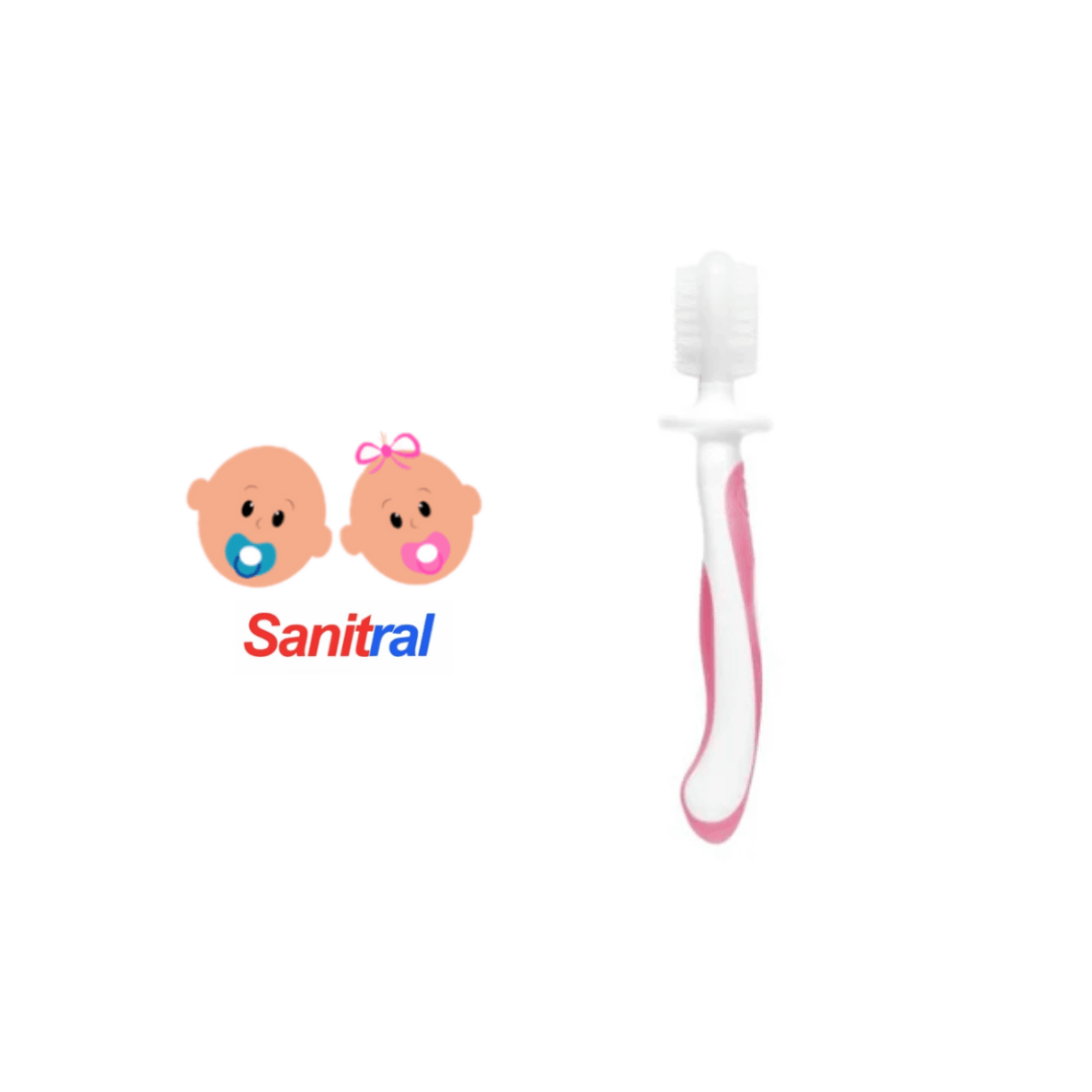 Sanitral Baby's First Toothbrush Kit, Safety-Tested 3-Pack
