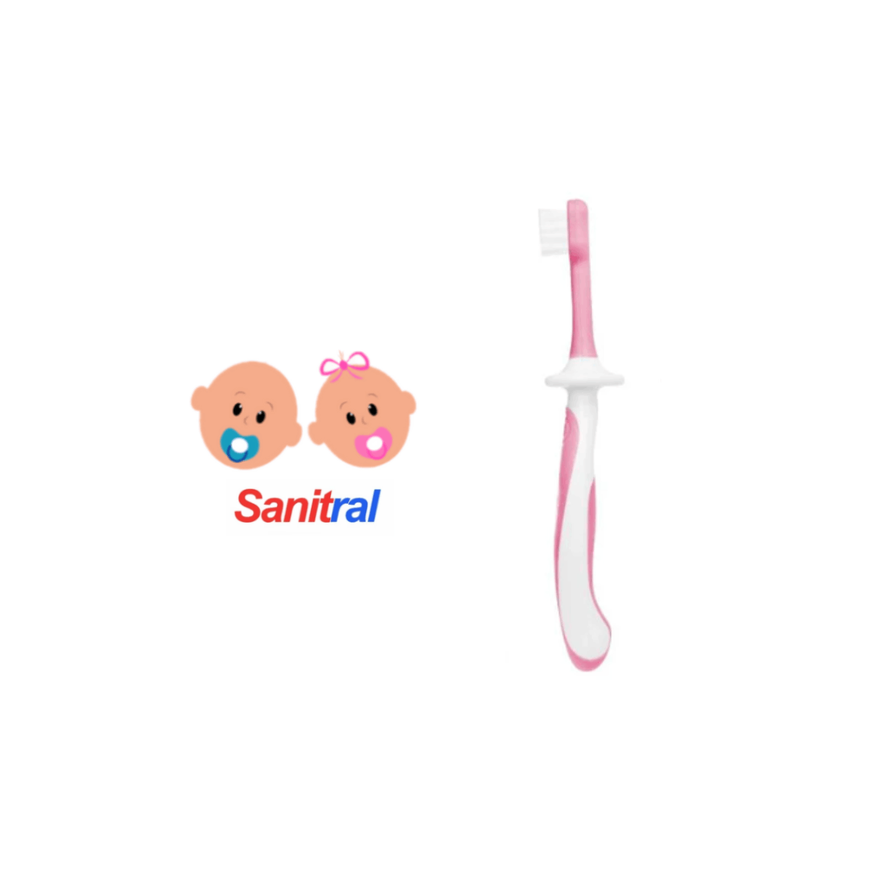 Sanitral Baby's First Toothbrush Kit, Safety-Tested 3-Pack