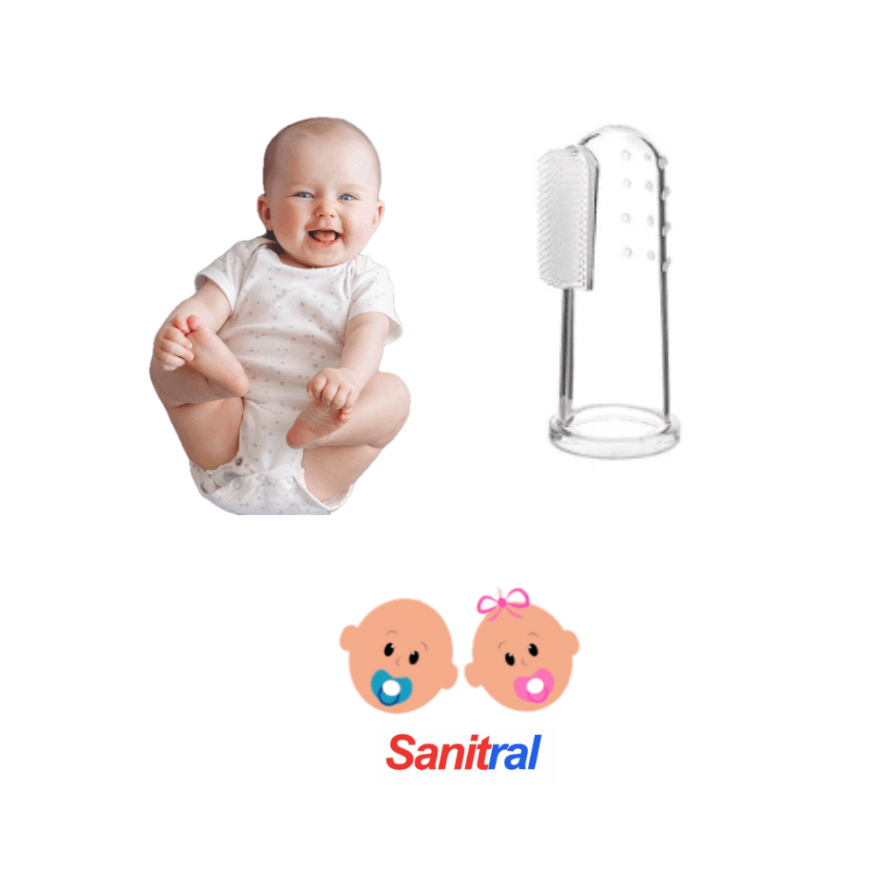 Sanitral Baby's First Toothbrush Kit, Safety-Tested 3-Pack