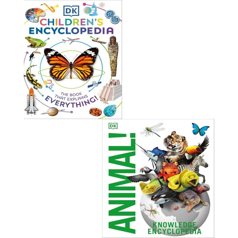 TEMU Dk Childrens Encyclopedia, Knowledge Encyclopedia Animal 2 Books Collection Set