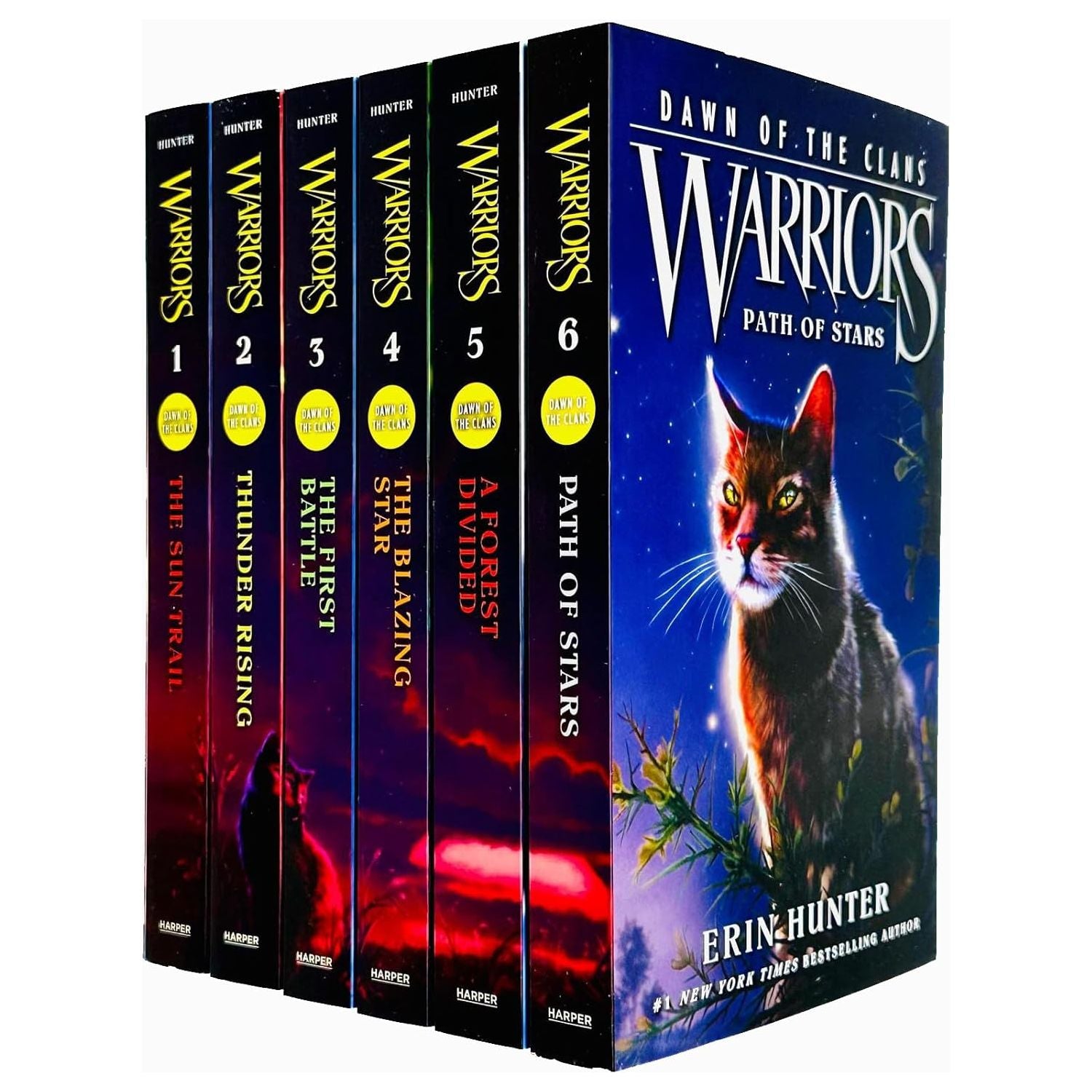 TEMU Warriors Cats Series 5 Dawn Of The Clans Prequel 6 Books Collection Set – Fantasy Adventure Collection