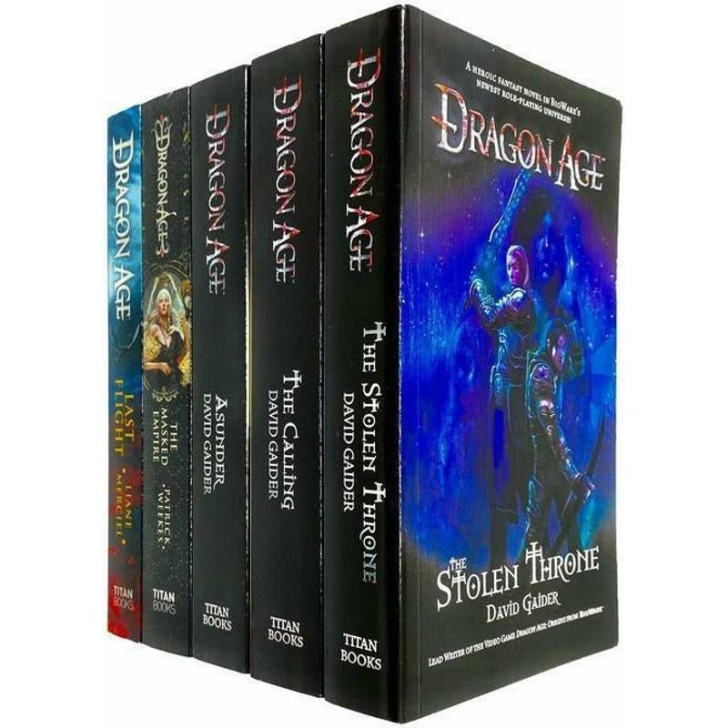 Dragon Age 5 Books Collection Set - Stolen Throne, Calling, Asunder & More - Fantasy - Paperback