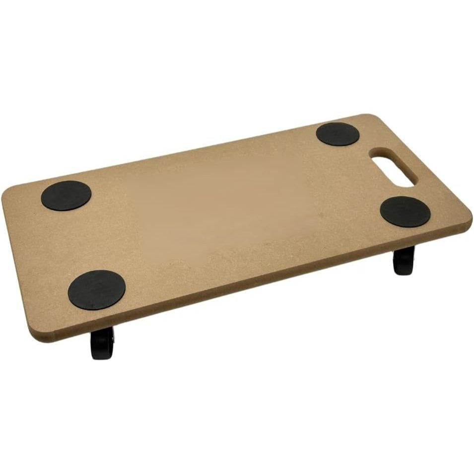 TEMU 200 Kg Dolly Trolley On Wheels Roller Heavy Duty Trolley For Moving Furniture With Eva Pads Wooden Platform Lifter Trolley