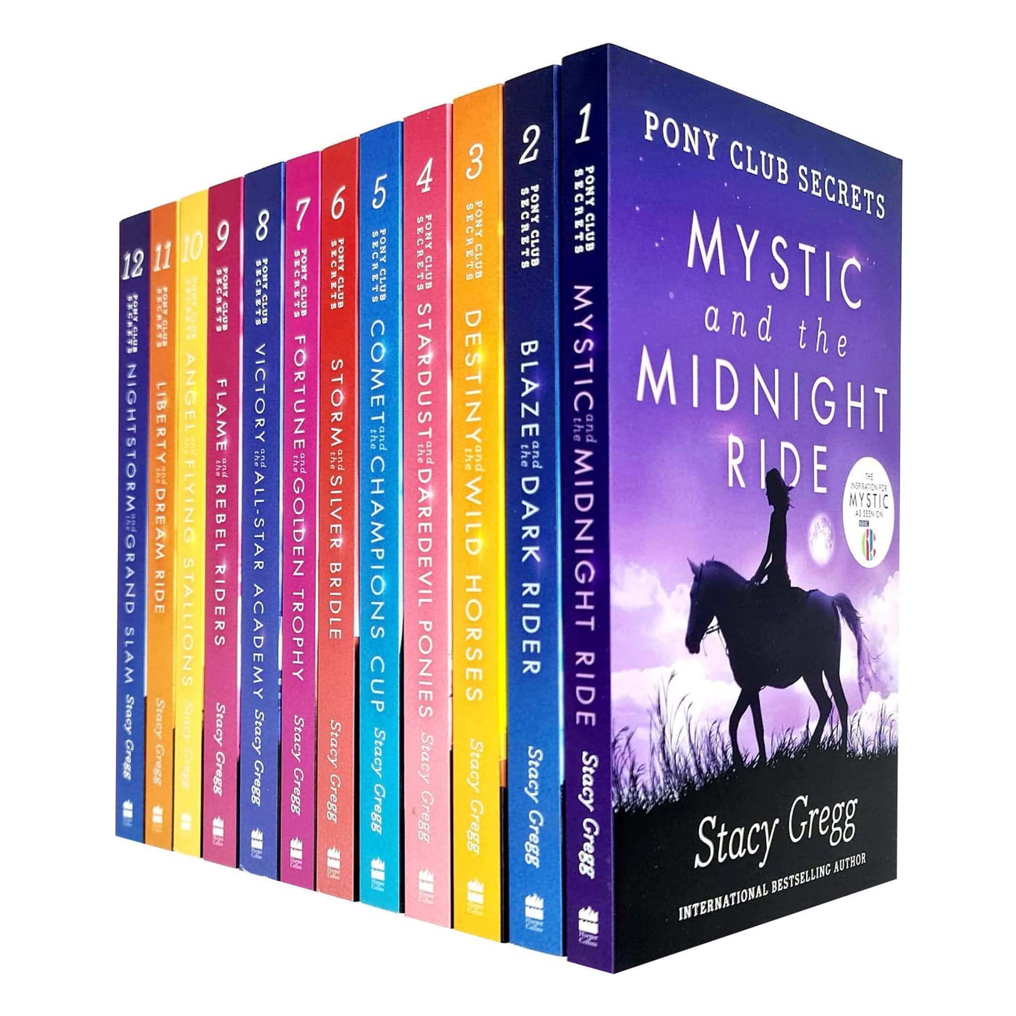 TEMU Pony Club Secrets 12 Books Collection Set By Stacy Gregg – Mystic And The Midnight Ride & Horse Adventure Collection